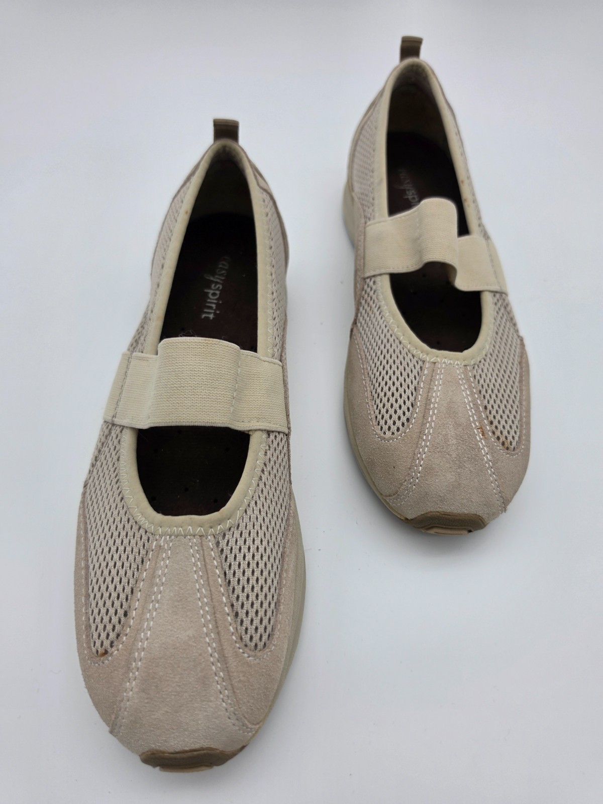 Easy Spirit Esairion Women’s 8.5 Mary Jane Gray Comfort Casual Slip On Shoes