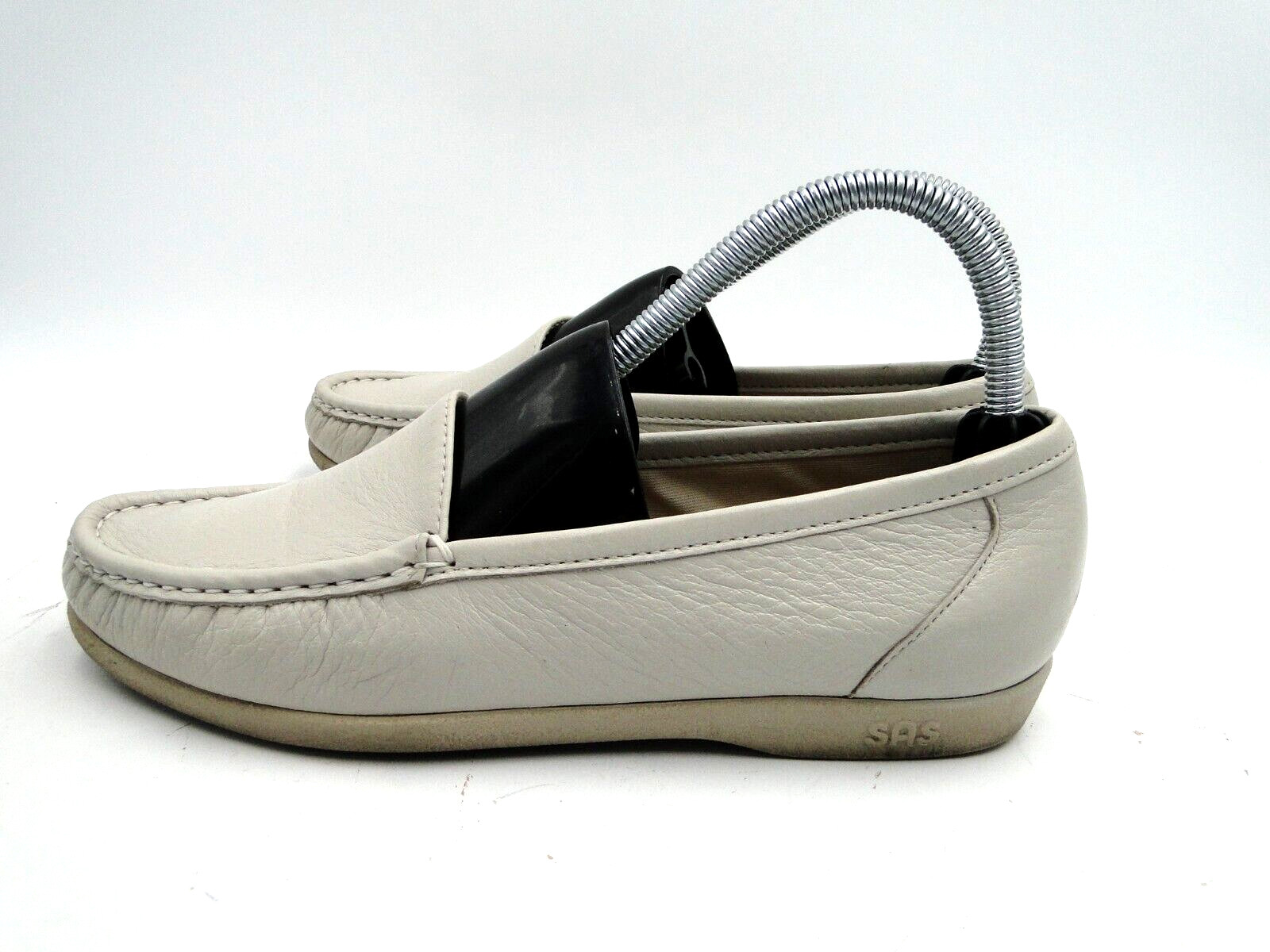 SAS Tripad Comfort Simplify White Leather Slip-On Loafer Shoes Women’s US 8 S