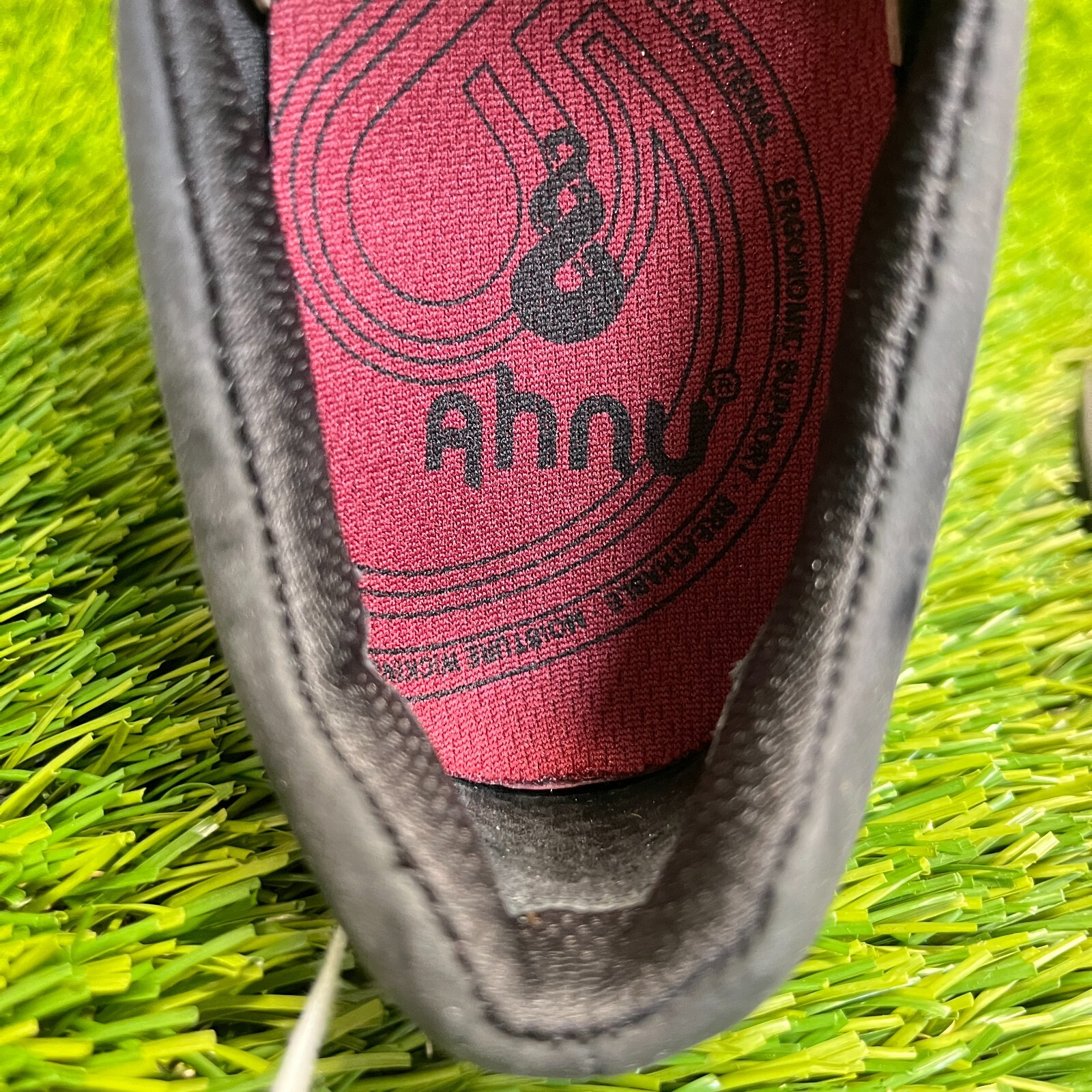 Ahnu Taraval Womens Size 5 Black Casual Walking Hiking Leather Slip On Shoes