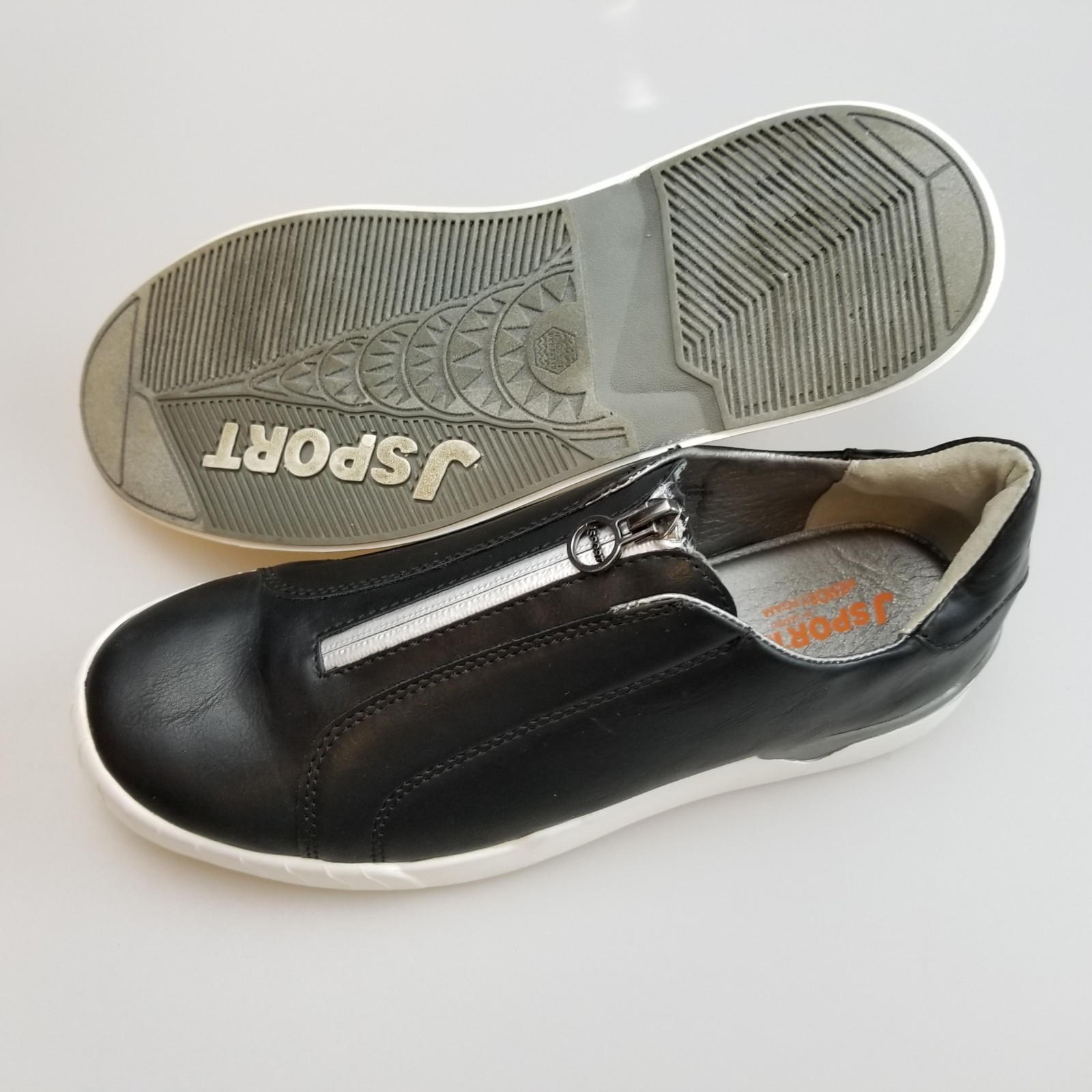 JSPORT by Jambu Cottage Black Zip Up Casual Shoes Women’s US 8.5 Medium