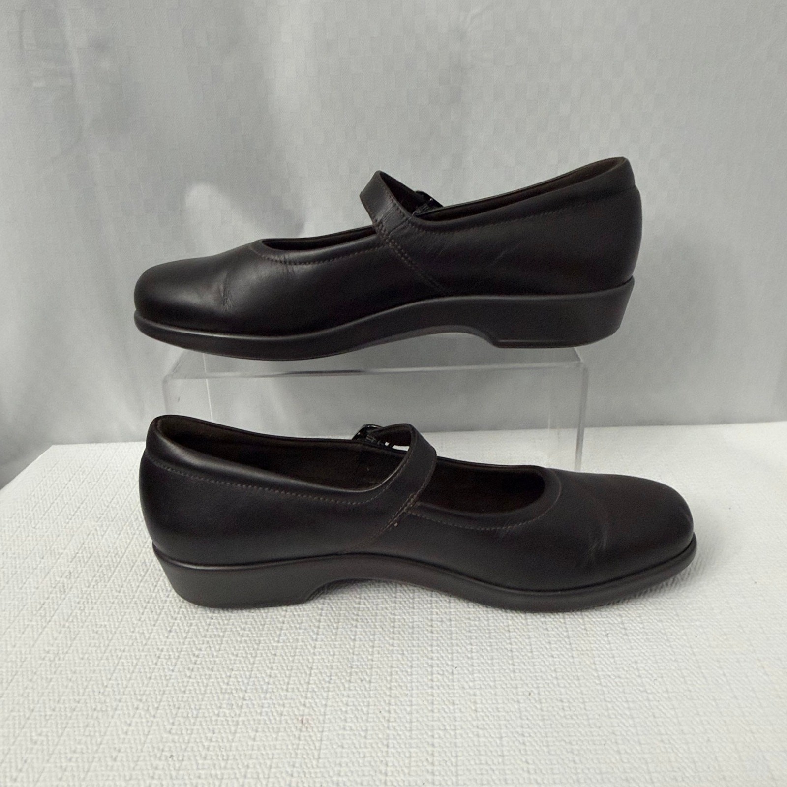 SAS Maria Shoes Womens Size 10 Narrow Dark Brown Mary Jane Comfort