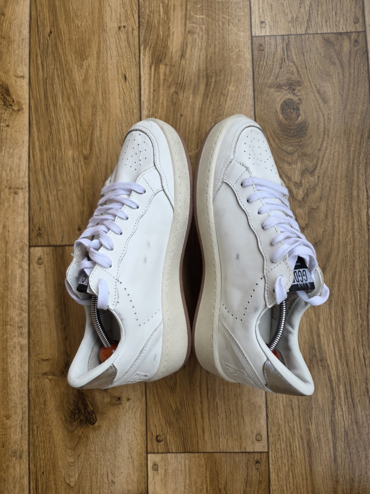 GOLDEN GOOSE BALLSTAR 2 LEATHER SNEAKERS SIZE 39 EU, 8.5 US, 6 UK