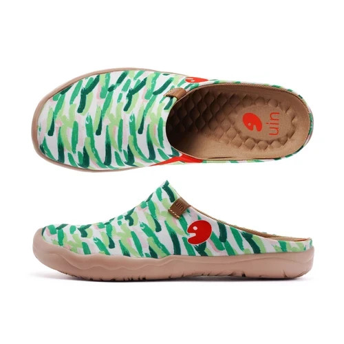 Women Size 5-12 UIN Slip On Comfort Shoes “Van Gogh Wheatfield With Cypresses V2