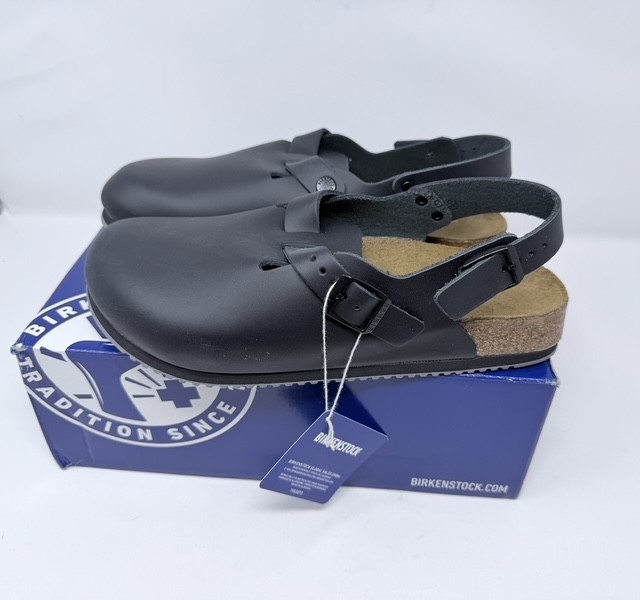 Birkenstock Professional Tokio Super Grip Leather Black 40 US L 9.0 Narrow