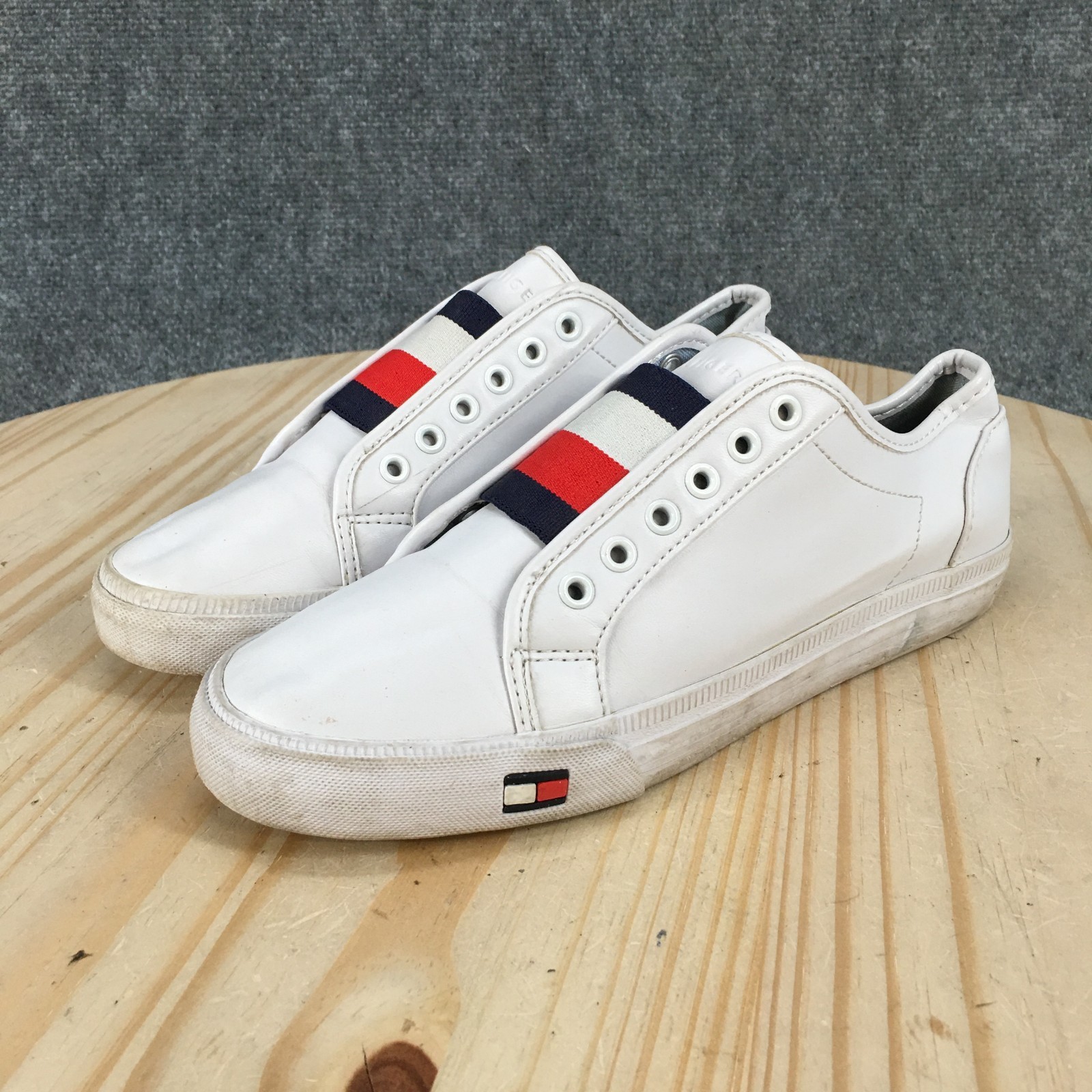 Tommy Hilfiger Shoes Womens 6.5 M Anni Laceless Slip On Sneakers White Casual
