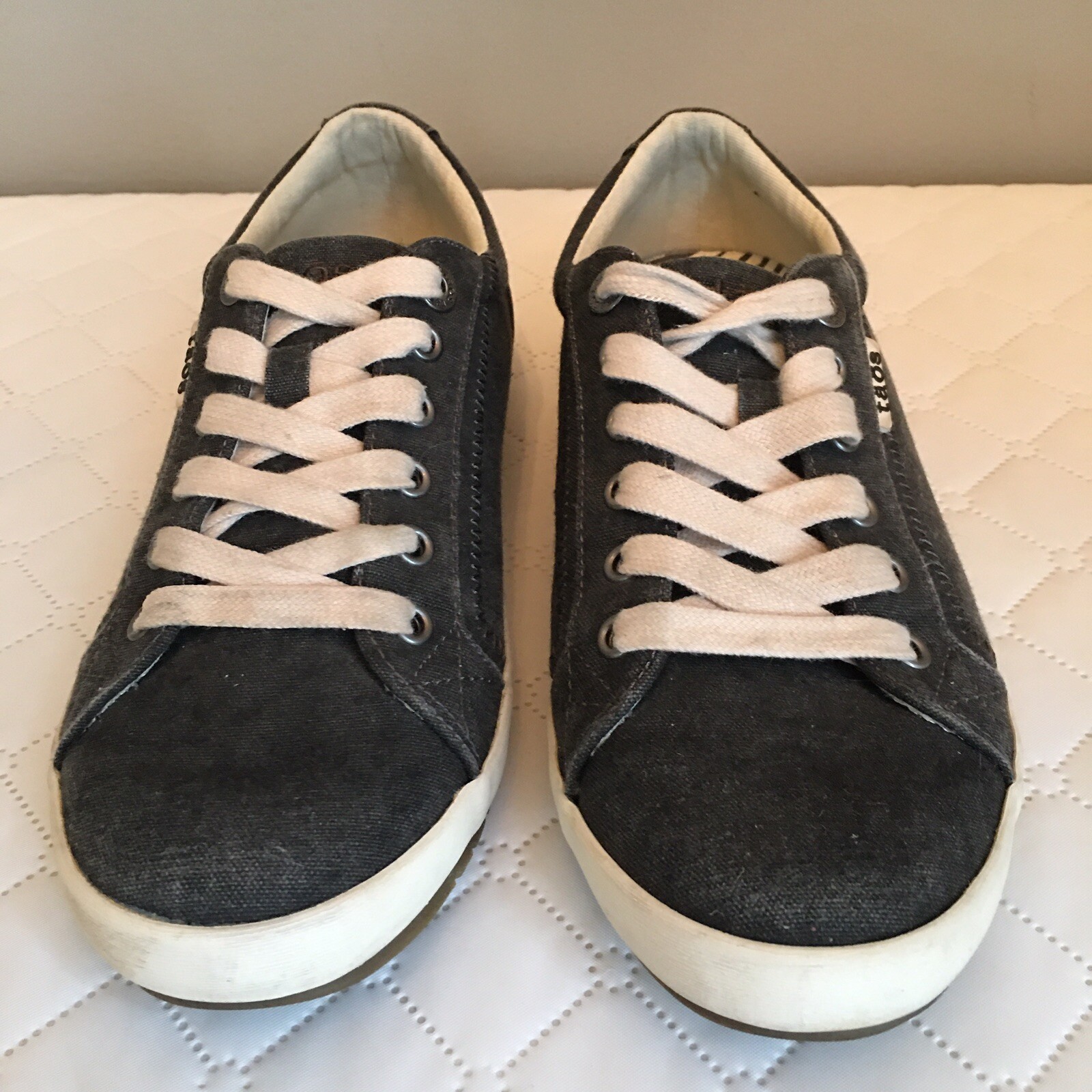 Taos Star Sneaker Canvas Women US 8 EU 39 Gray Wash Ortho Support Shoe STA-12844
