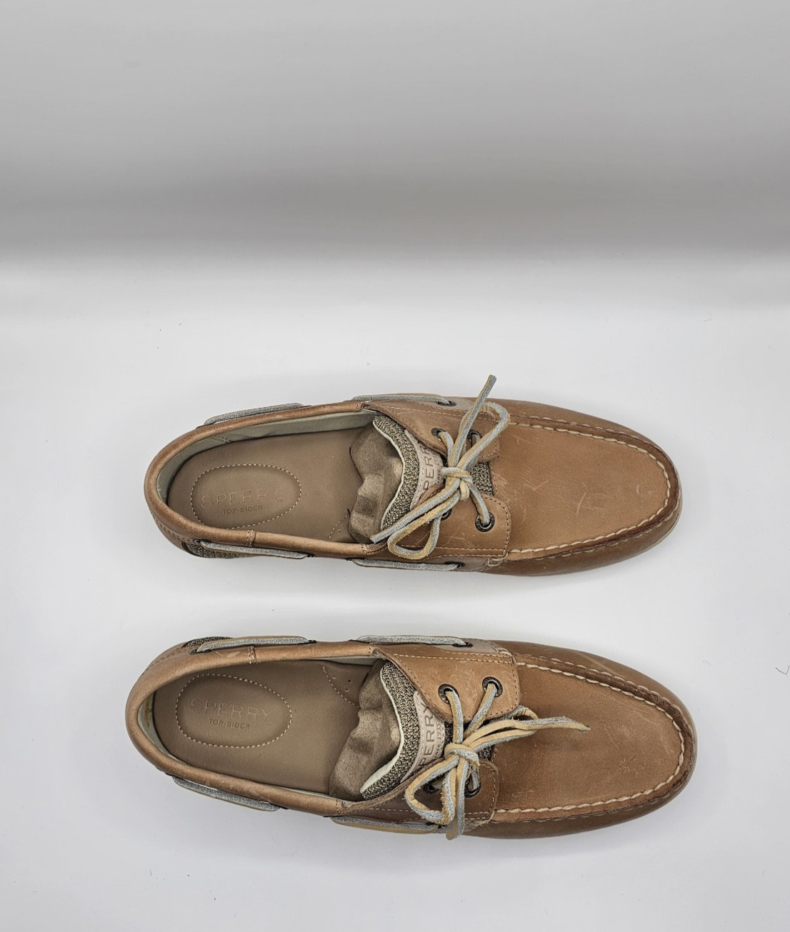 Sperry Top-Sider Women’s Koifish Boat Shoe Leather Oat Size 10 Wide New w/box