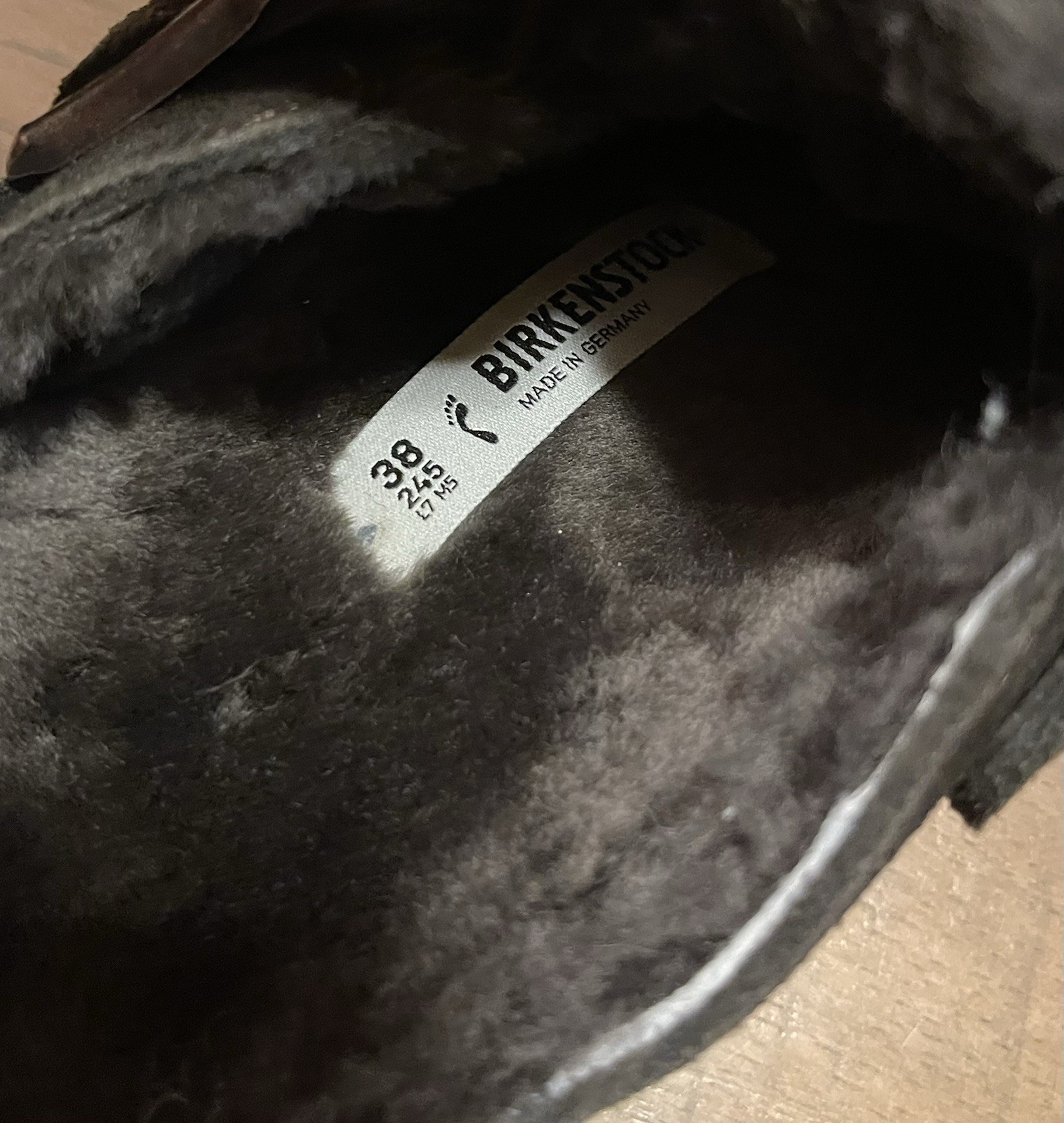 Birkenstock Boston Shearling Clogs Brown Faux Fur Lined Women’s Size 38 (US 7)