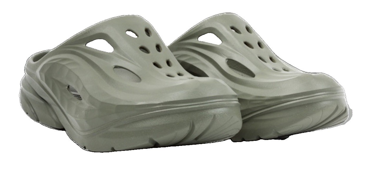 Hoka One Recovery Mule Clog Slate Grey Size 8