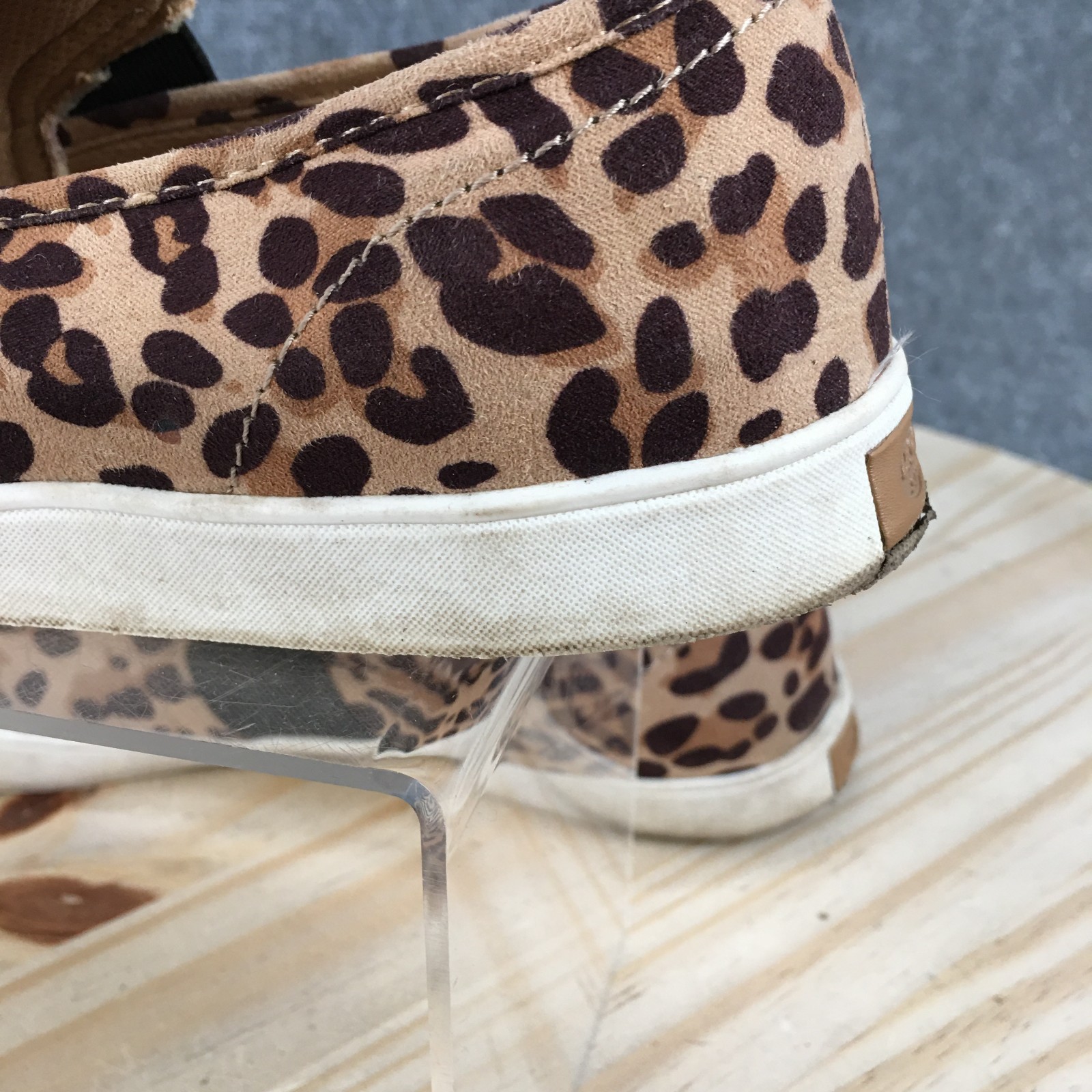 Dr. Scholl’s Shoes Womens 9 M Luna Slip-On Sneaker Leopard Print Brown Low Top