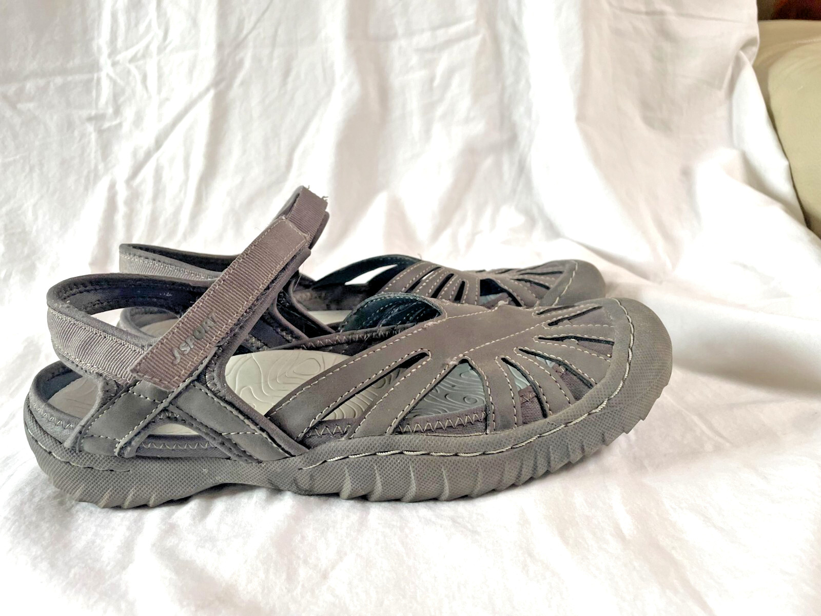 JSport by Jambu Poppy Mary Jane Sandals Gray Size 8.5