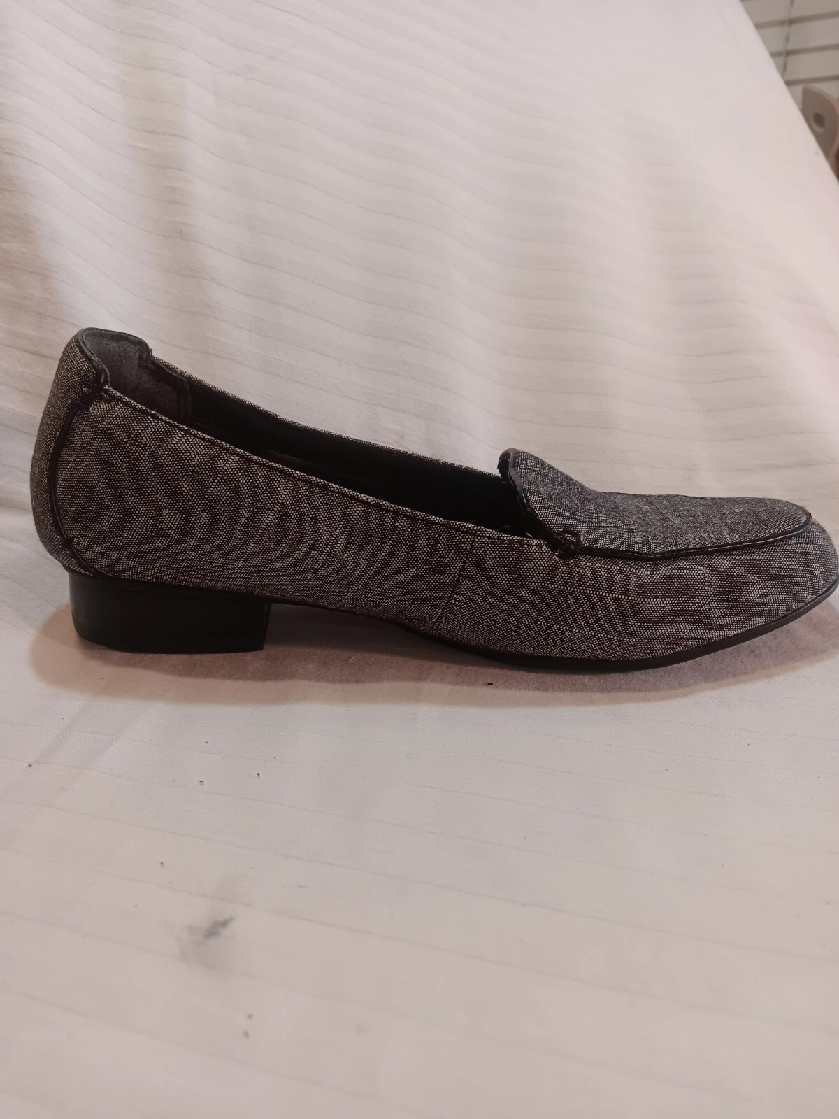 Women’s, Sz 7 ,Clarks, Bendables, artisan, Thoughtful Q Block Heel ,Gray Cloth~