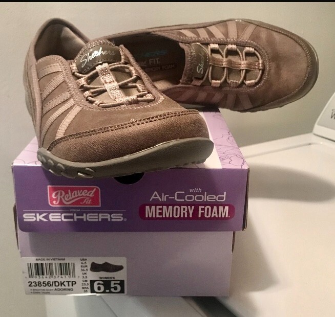 SKECHERS RELAXED FIT ADORING DARK TAUPE
