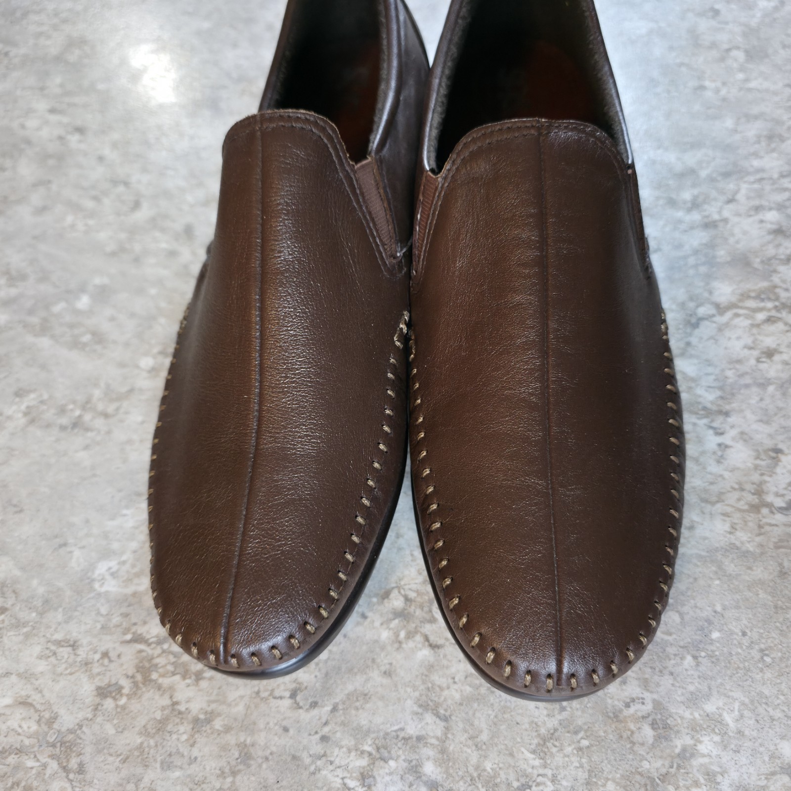 SAS Women’s Dream Tripad Comfort Slip-On Loafer Brown Leather Shoe Size 9.5 New