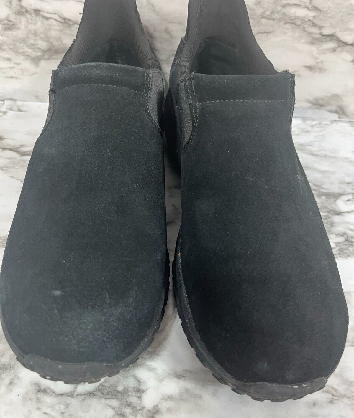 Holo Eco Shoes 9.5 Women’s Slip On Sneaker Suede Like Stretch Side sustainable