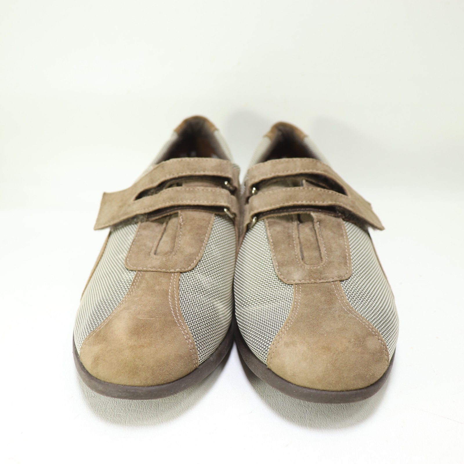 Munro American Jolie Women 9 M Comfort Brown Taupe Leather Suede Sneakers