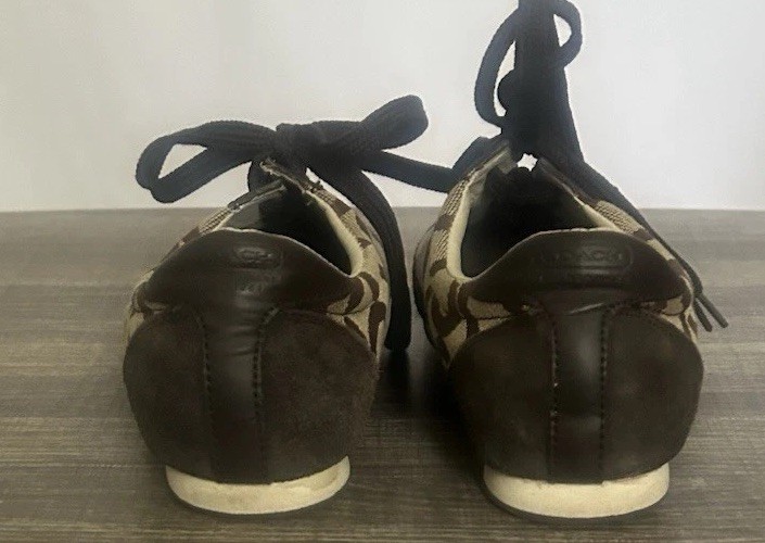 Coach Kelson Shoes Womens Brown Suede Casual Comfort Walking Sneakers Size 7