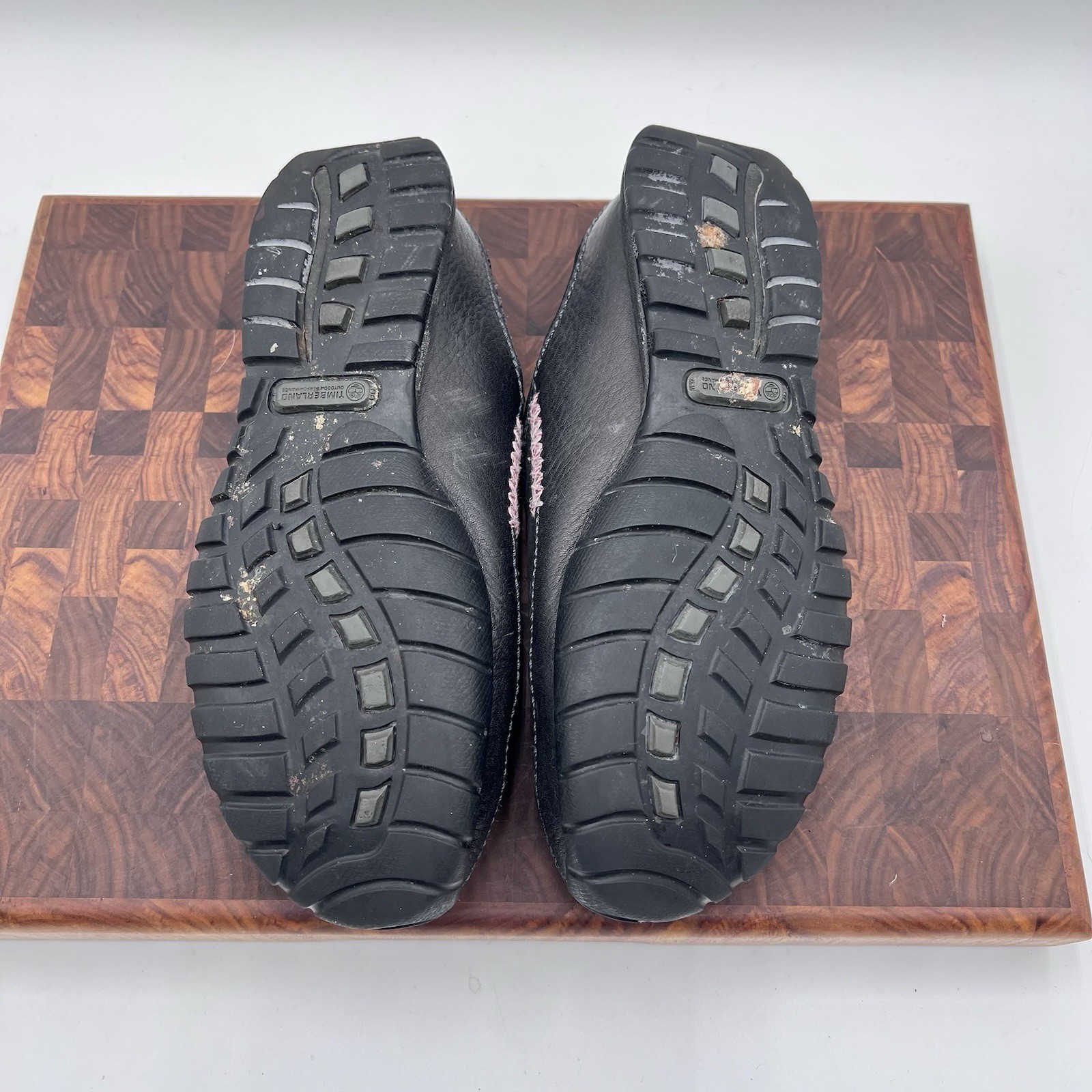 Timberland Smartwool Power Lounger Mules Shoes Womens 8M Black Leather Wool Line