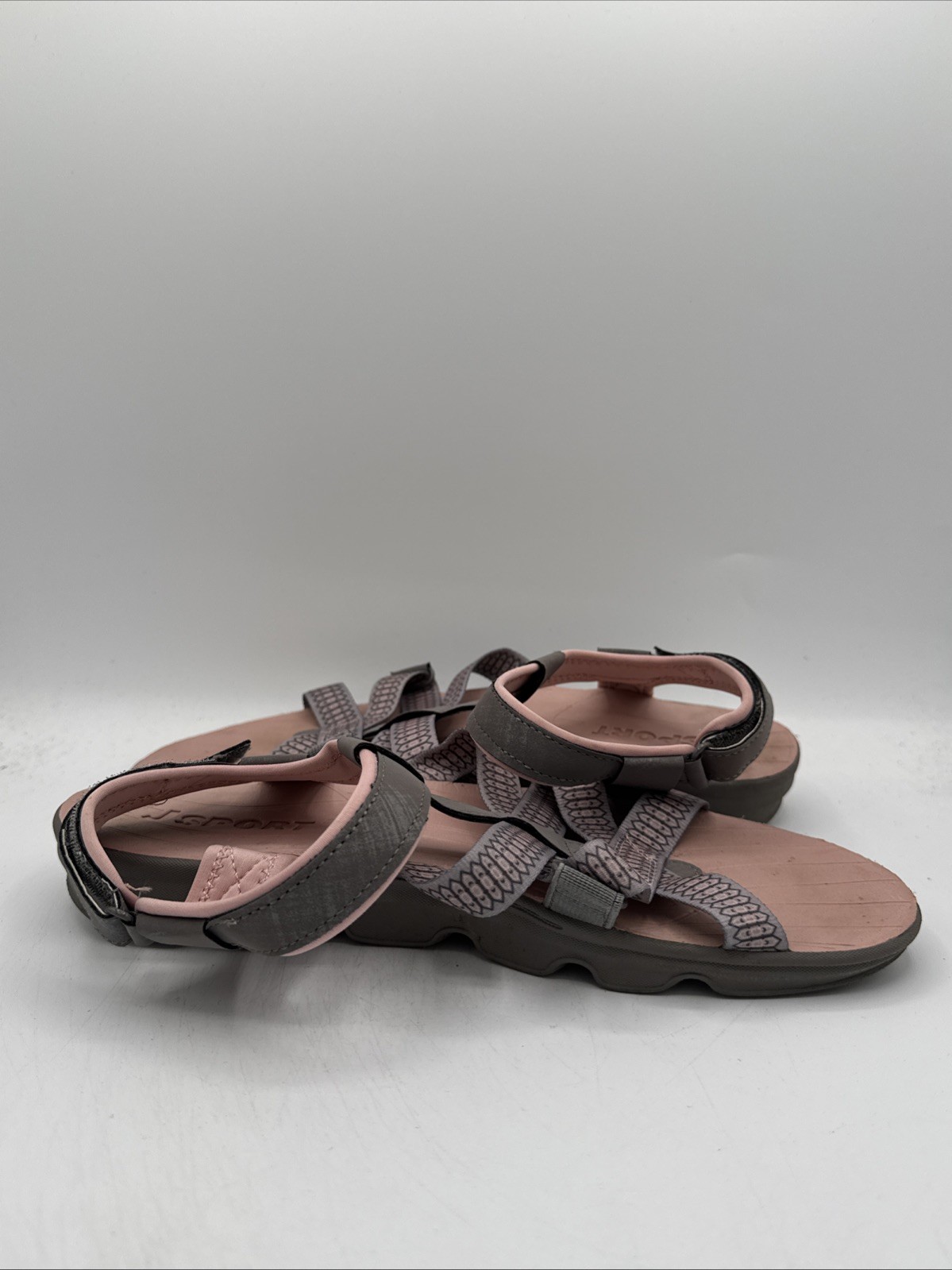 Jsport by Jambu Water Ready Sandal Shoe Womens Size 9M Gray/Pink