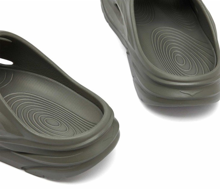 Hoka One Recovery Mule Clog Slate Grey Size 8