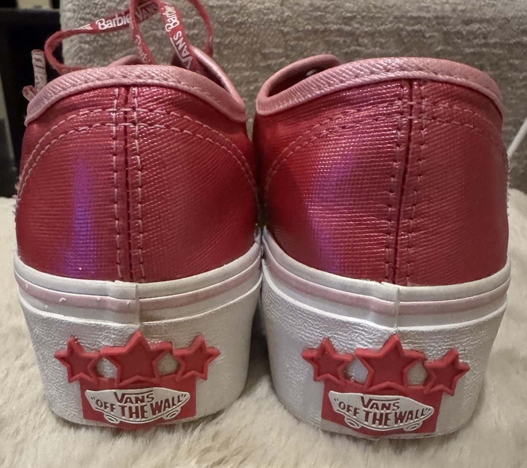 EUC 👀👀 Women’s Vans x Barbie Pink 💄👄Authentic Stackform Sneaker Sz 5.5