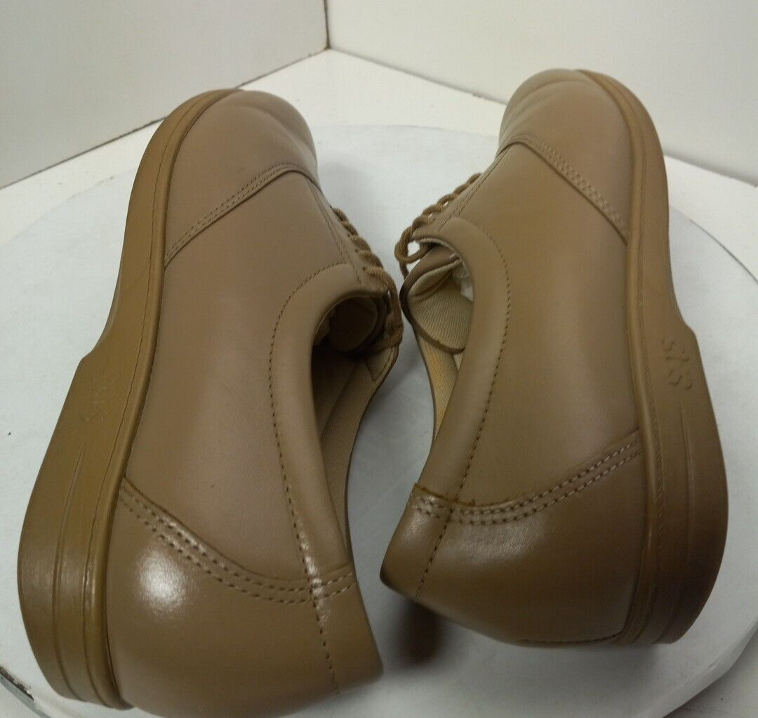 SAS Tripad Comfort Shoes Mocha Brown Leather Whisper Lace Womens Sz 8.5 S Slim