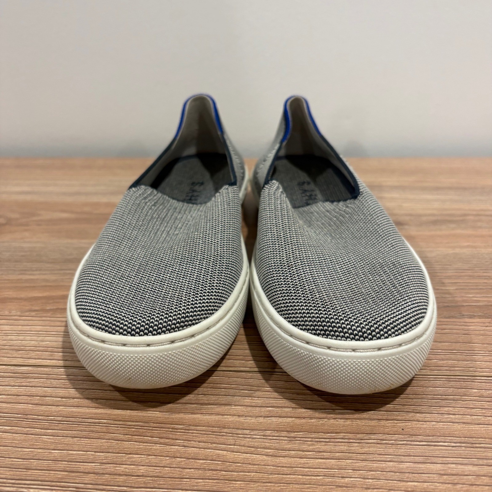 Rothy’s The Sneaker Slip On Womens Grey Size 7 Sustainable Knit Washable Shoes