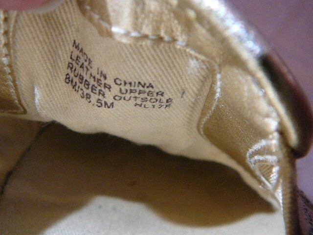 Michael Kors Women’s Leather Metallic Gold Spotted Slip On Shoes Sneakers-Sz 5M