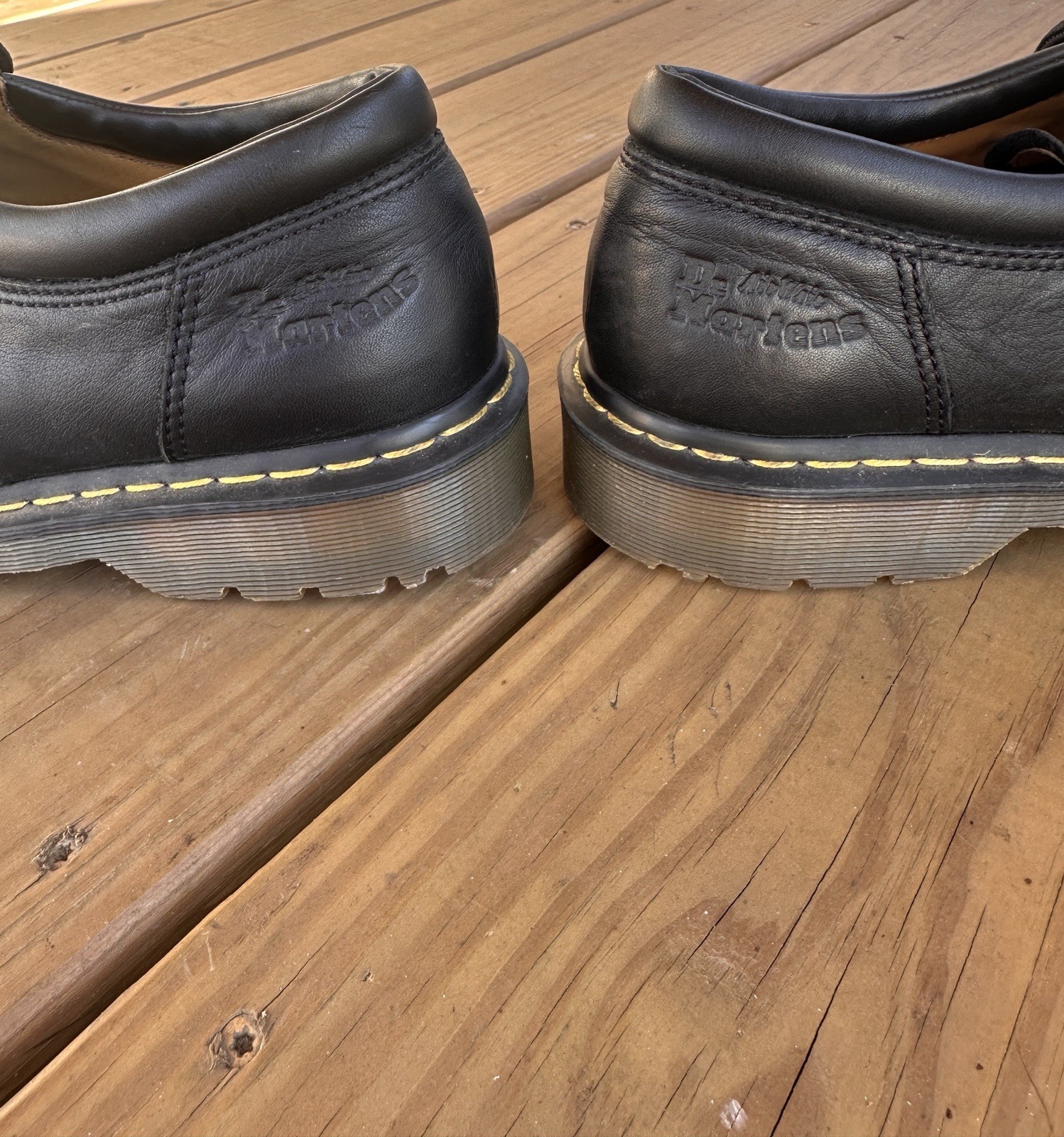 Dr. Martens 8053 5-Eye Leather Oxfords BLACK Industrial Chem Resistant Men 13