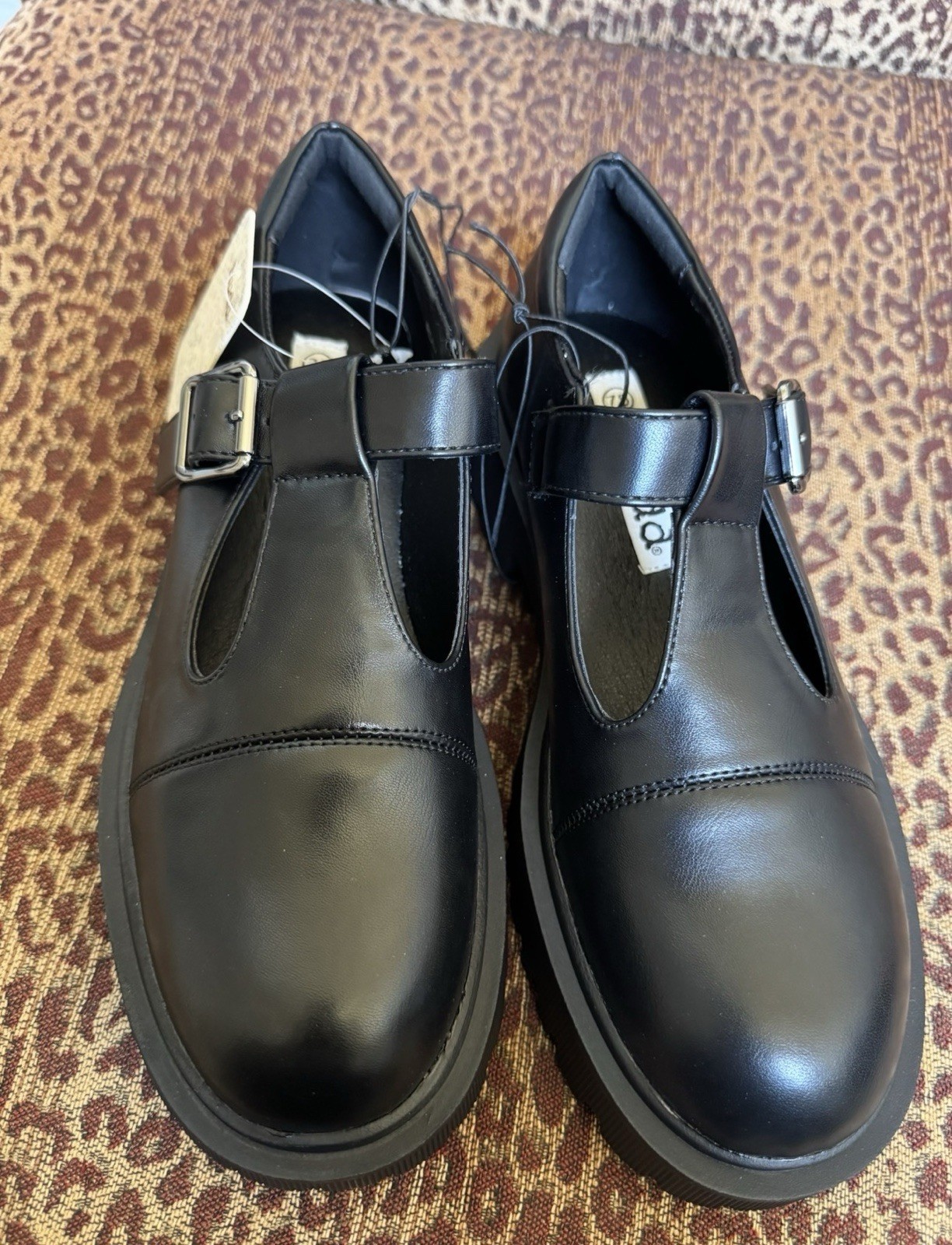 NWT Mudd Black Y2K Style Mary Jane Chunky Platform Sole Shoes Womens Size 7