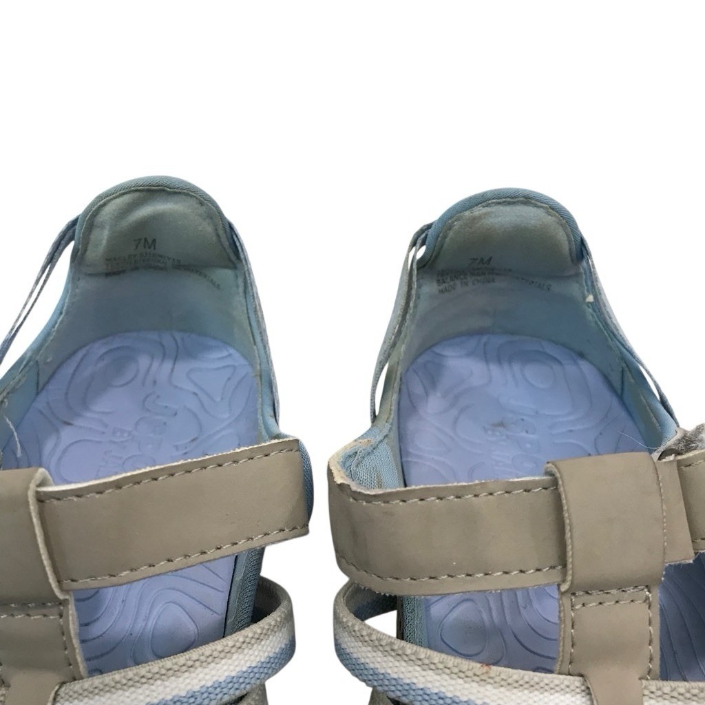 JSport By Jambu Shoes Womens 7 M Marley Slip Ons Sneakers Flats Blue Gray Mesh