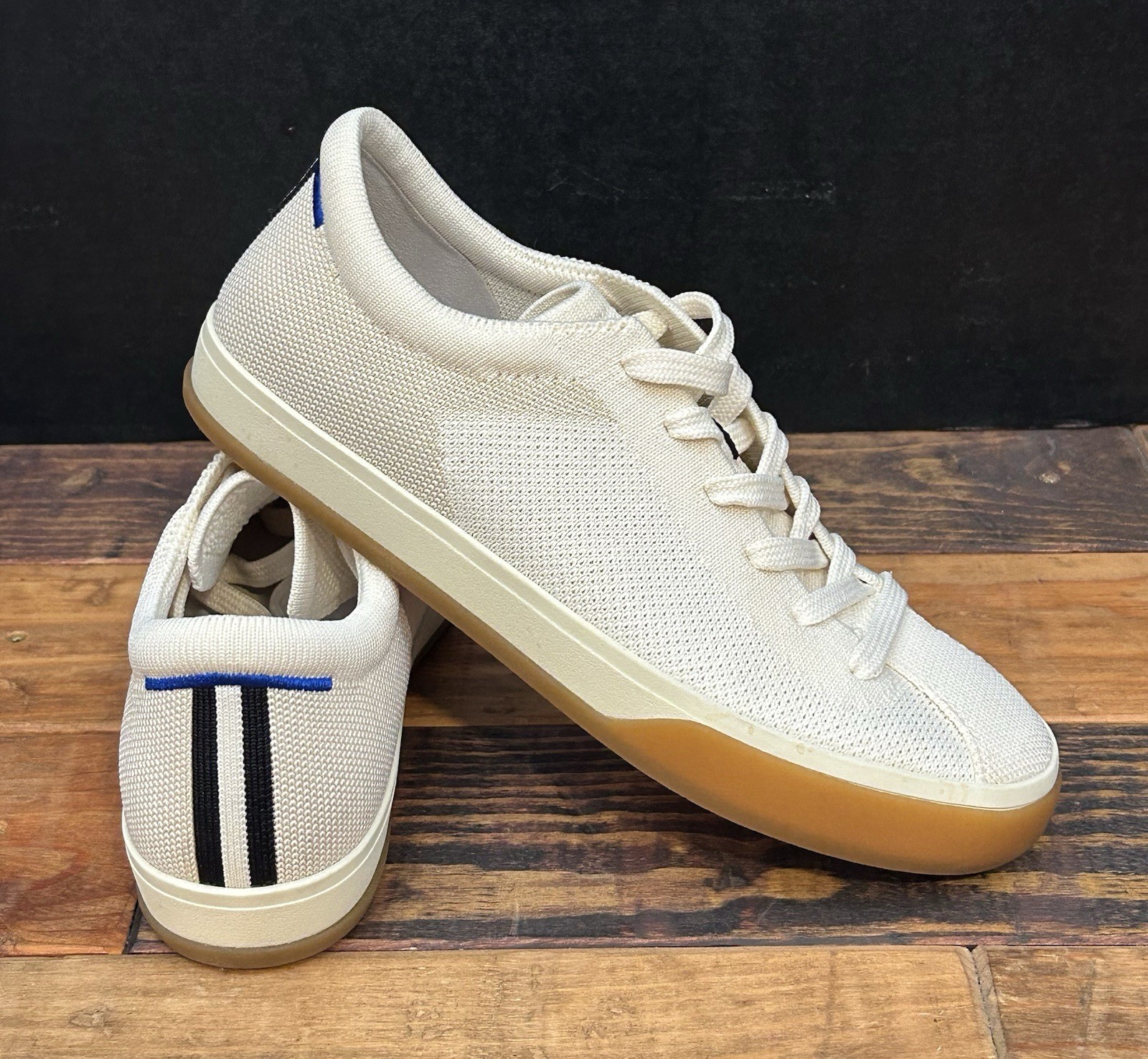 Rothy’s The Lace Up Sneaker ~ Women’s 7~ Blonde Knit Washable Comfort – NEW
