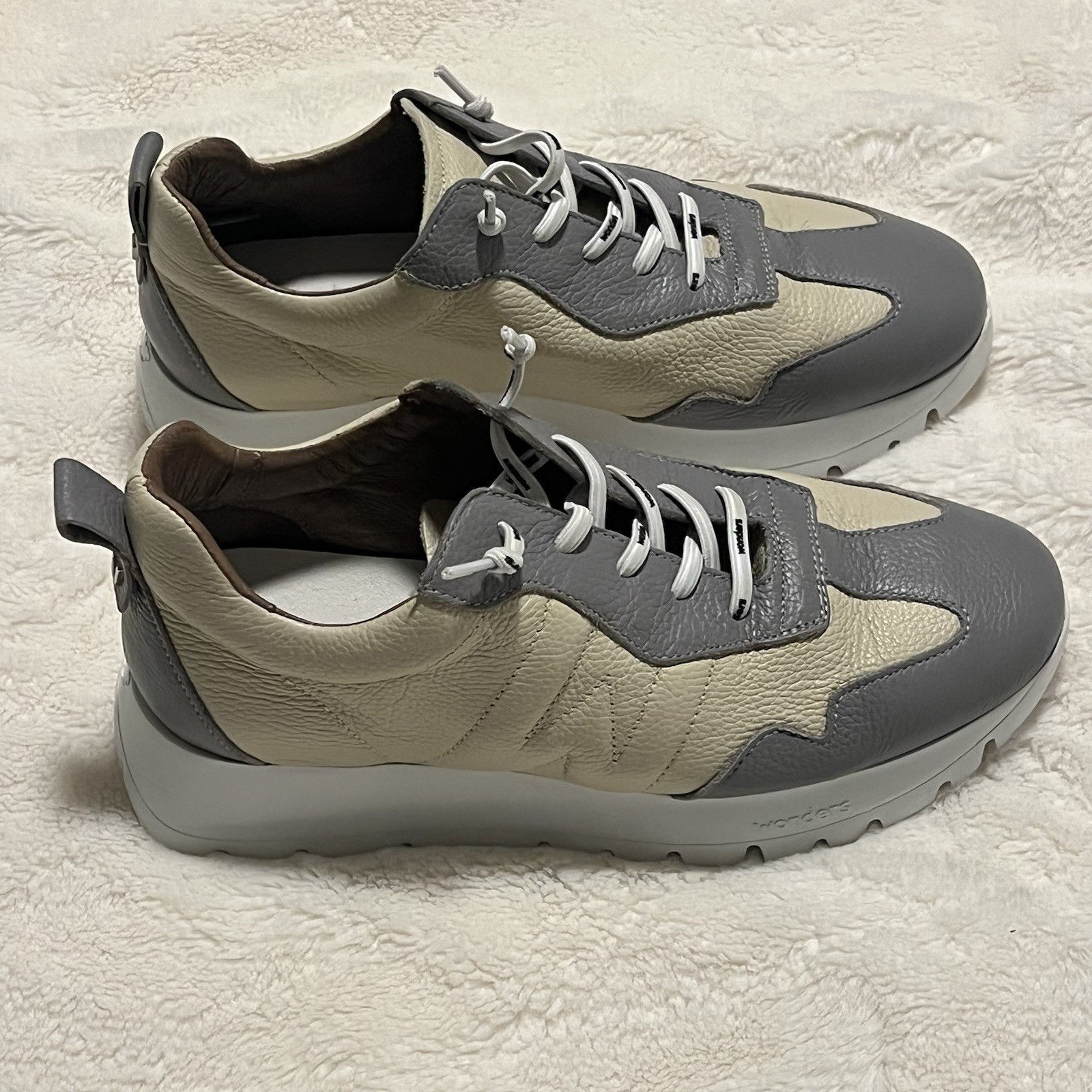 Wonders Supra A2450 Wild Cream Color Slip-on Sneaker Women Size 38 New W/O Box