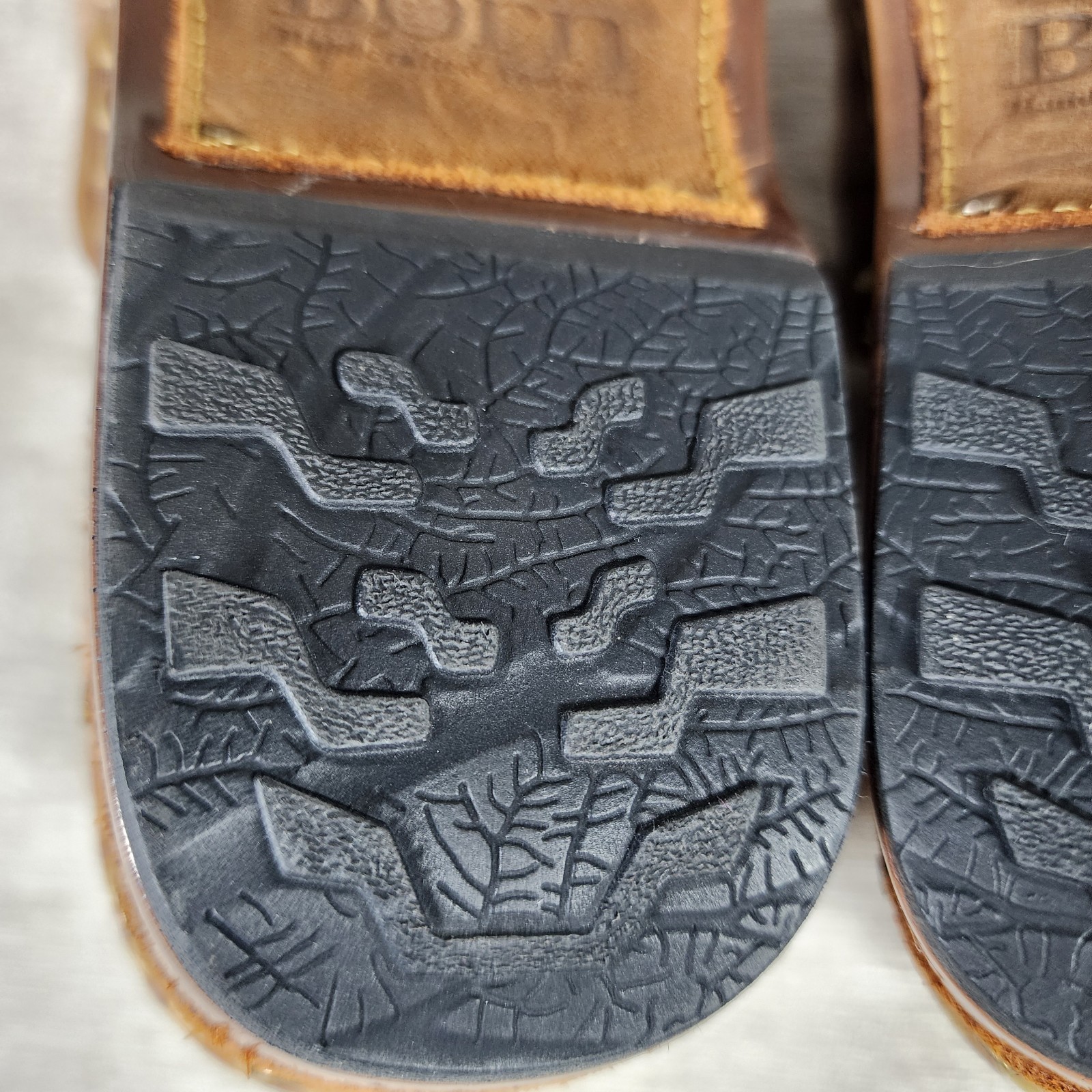 Born Leather Wool Clogs Size 7 EU 38 Made in Mexico Aztec Southwest Mules Slides