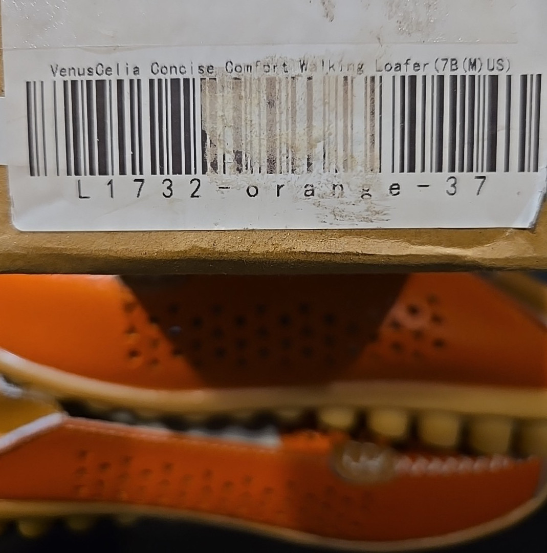 Venus Celia Concise Comfort Women’s Walking Loafers Orange Leather Size US 7 (M)