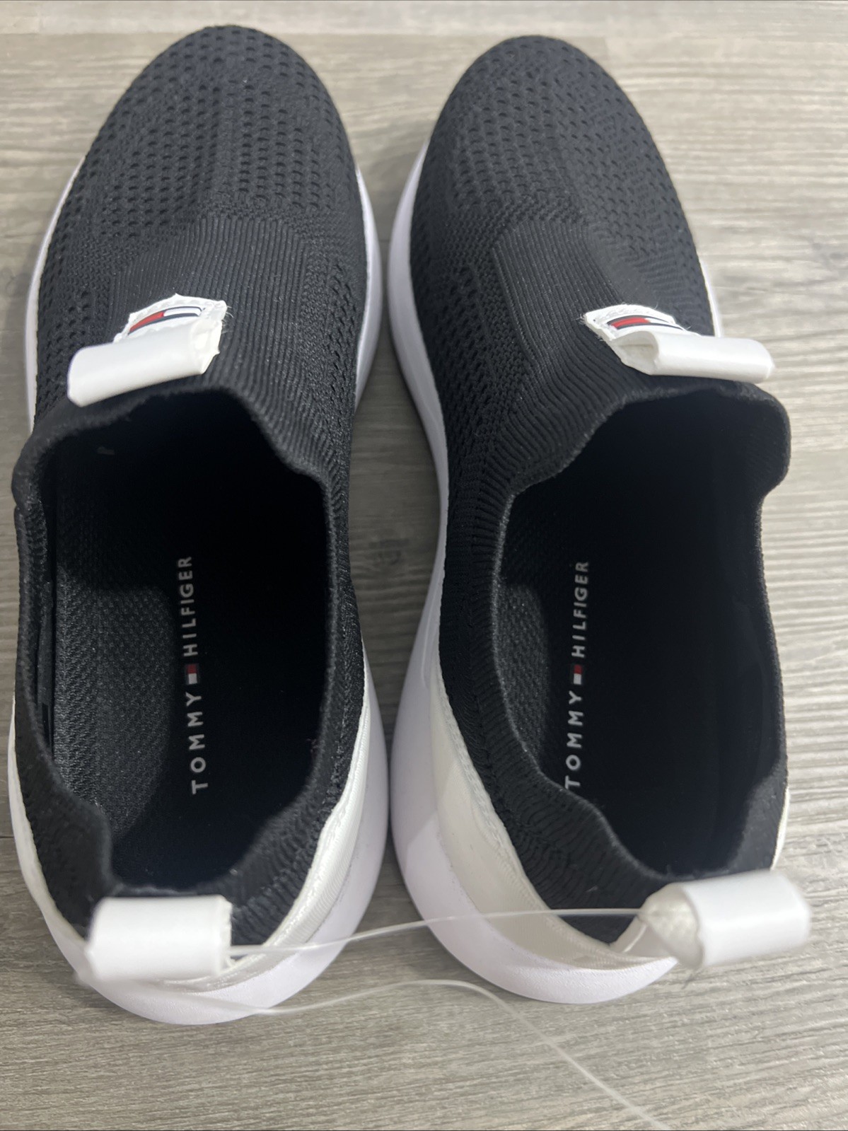 Tommy Hilfiger Adaptive Women’s Aminaz Slip On Sneakers Rubber Shoes Black Sz 9M