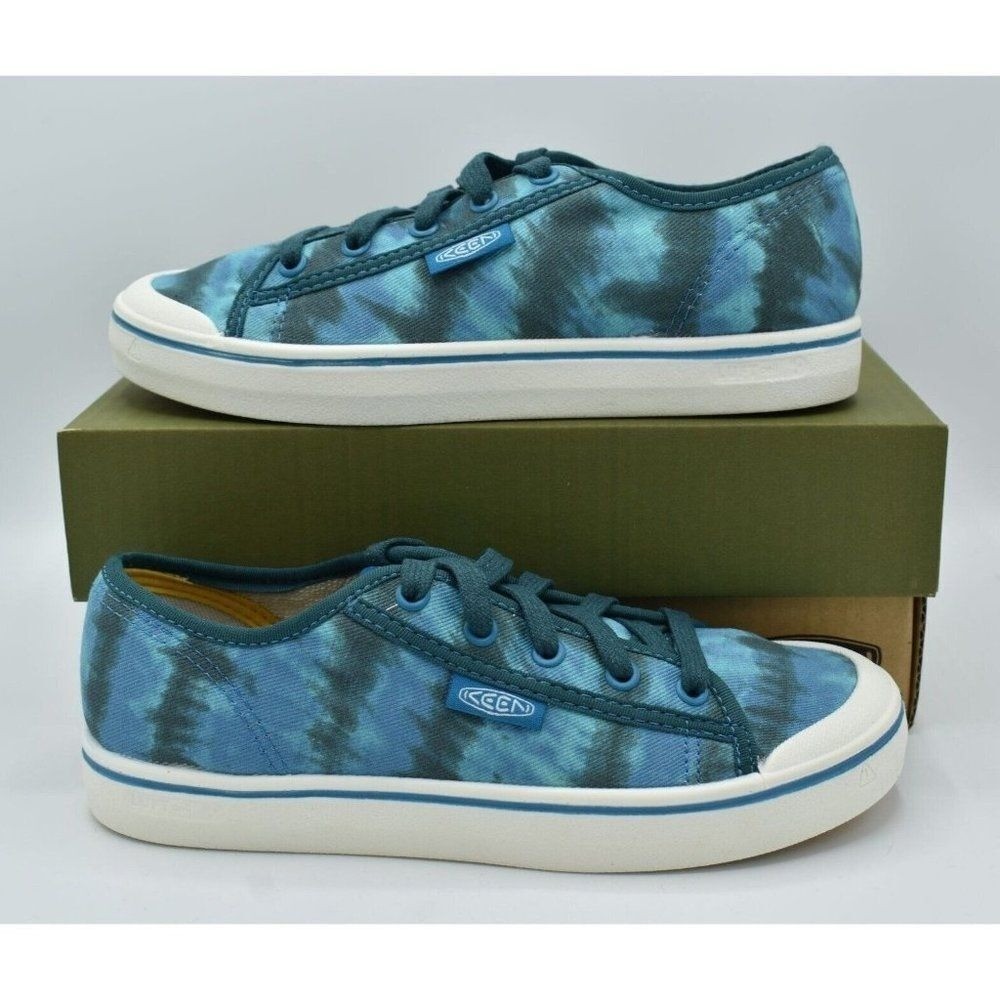 Keen Womens Size 7.5 Elsa V Sea Moss Tie Dye Lace Up Casual Sneakers Shoes