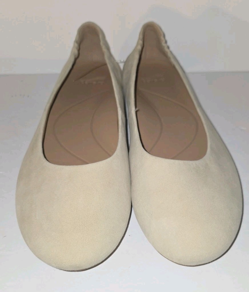 DANSKO khaki Tan Natural Suede Comfort Slipon Flats 42 11.5 12 NWOB