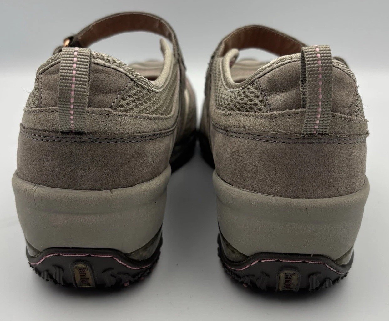 JAMBU Cascade Taupe Leather Mesh Shoes Mary Jane Terra Design Walk Womens Sz 8.5