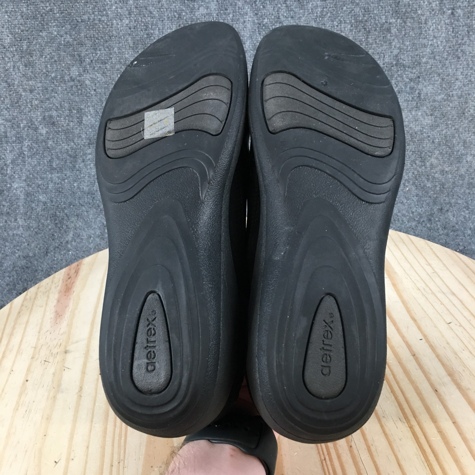 Ahnu Casual Shoes Womens 10 Karina Comfort Leather Slip On Walking Fit Black