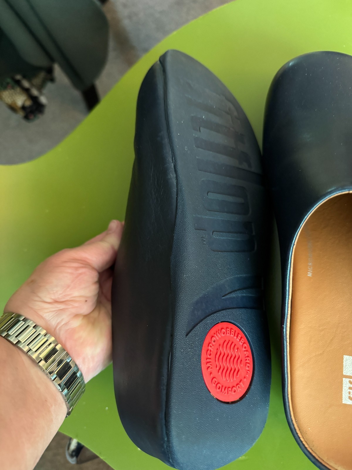 Fitflop Women’s Shuv Clog Blue Mules 8, EU 38