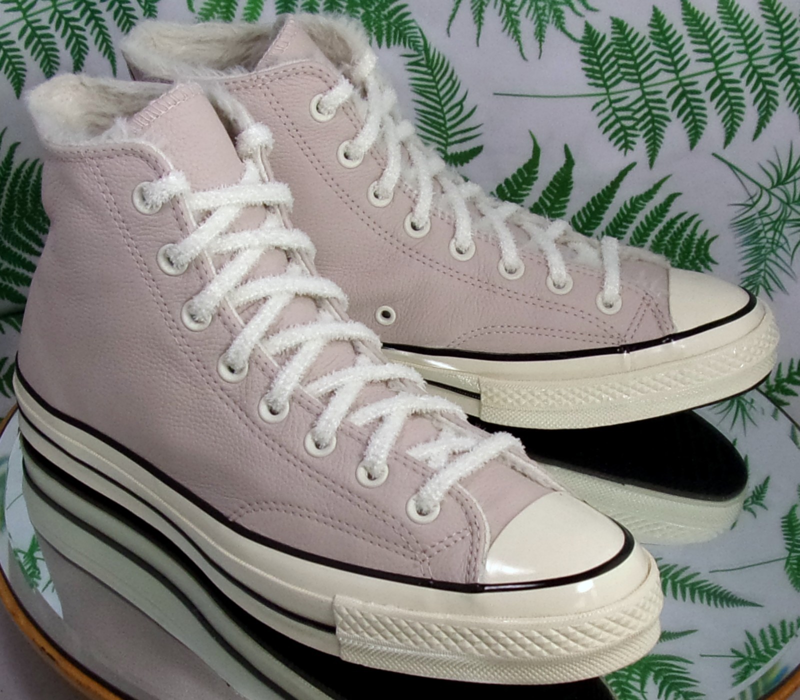 CHUCK TAYLOR 70 PINK LEATHER HIGH TOP COZY CLUB SNEAKERS SHOES US WOMENS SZ 11