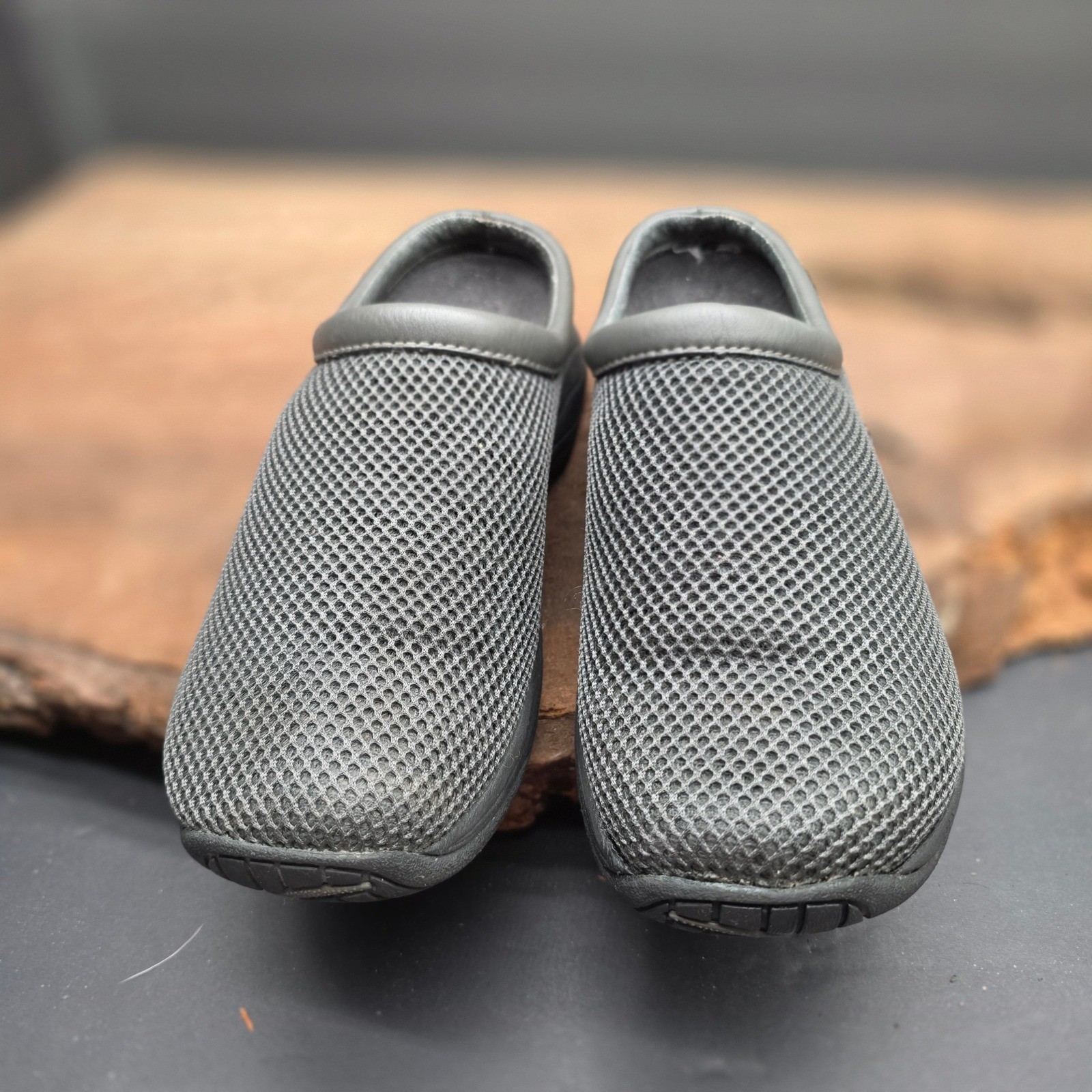 Merrell Encore Breeze Clogs W 10 Gray Mesh Air Cushion Slip On Mules Athleisure