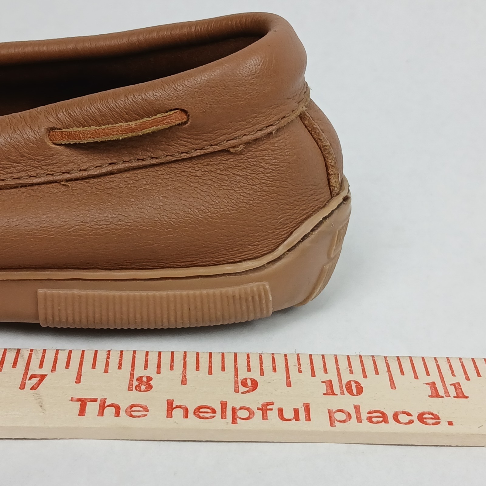 Minnetonka Moosehide Classic Natural Moccasin Women’s Size 8.5 Rubber Sole