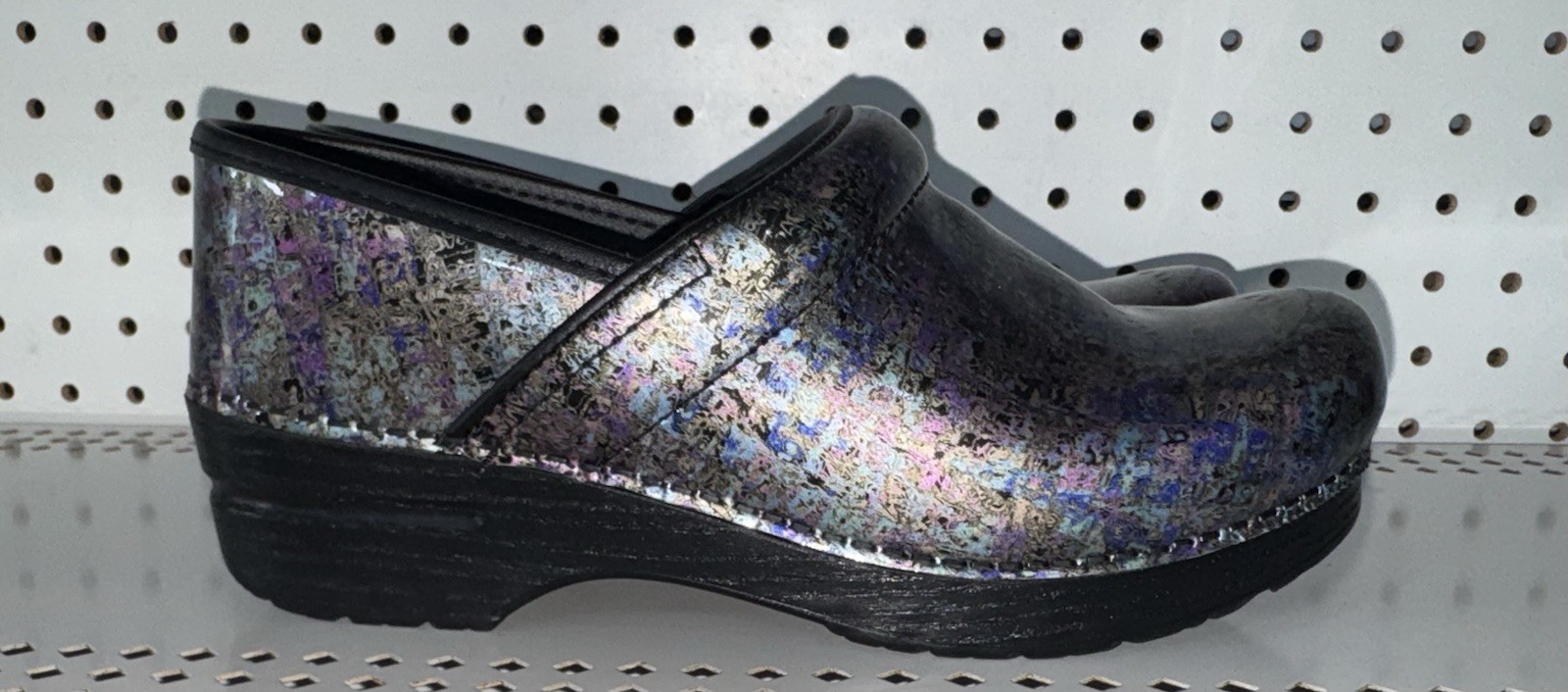 Dansko Professional Metallic Ink Womens Nursing Work Clogs Size EU 39 US 8.5 9