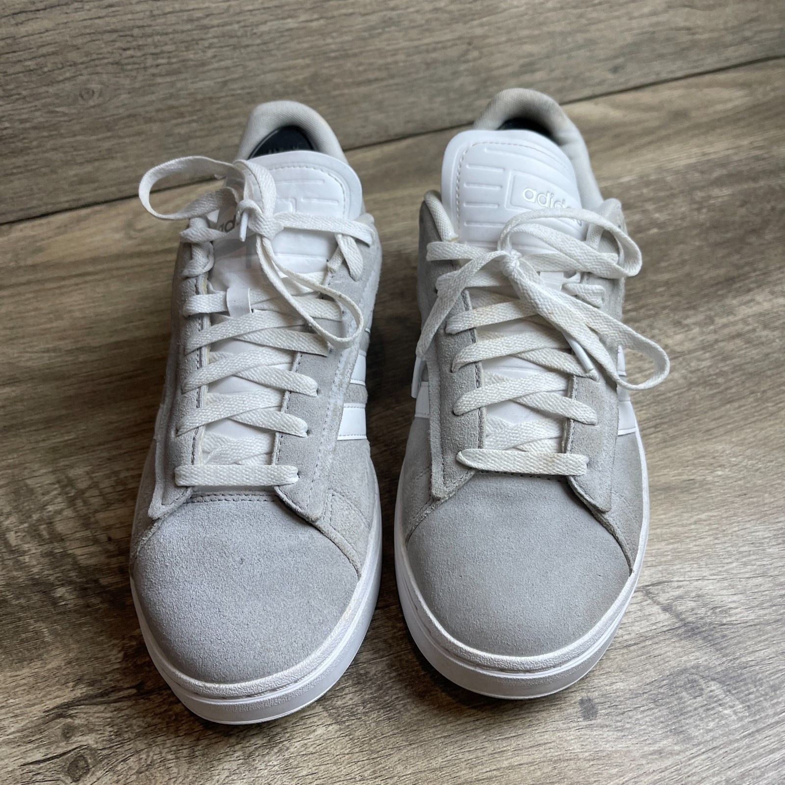 Adidas Grand Court Alpha ID5288 Women’s 11 Comfort Shoes Gray White Sneakers