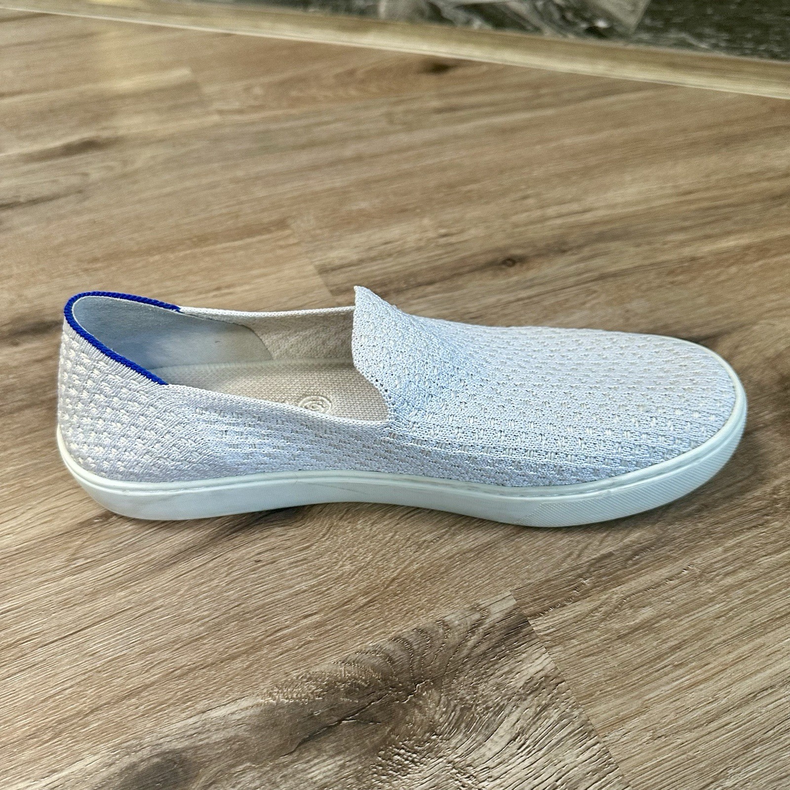 Rothy’s The Original Slip On Salt Honeycomb Sneakers Shoes Womens Size 10 Rothys