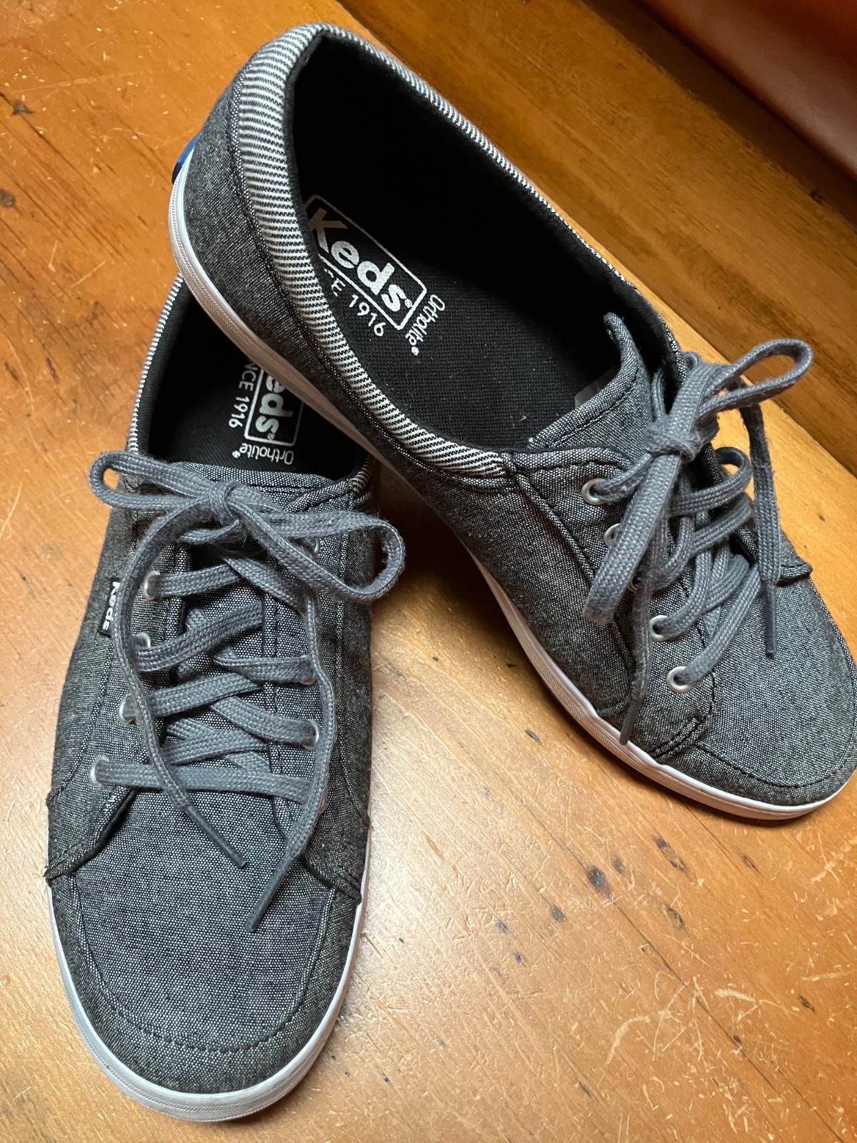 KEDS WSZ 8 tour jersey oxford casual sneakers in charcoal knit CLASSIC