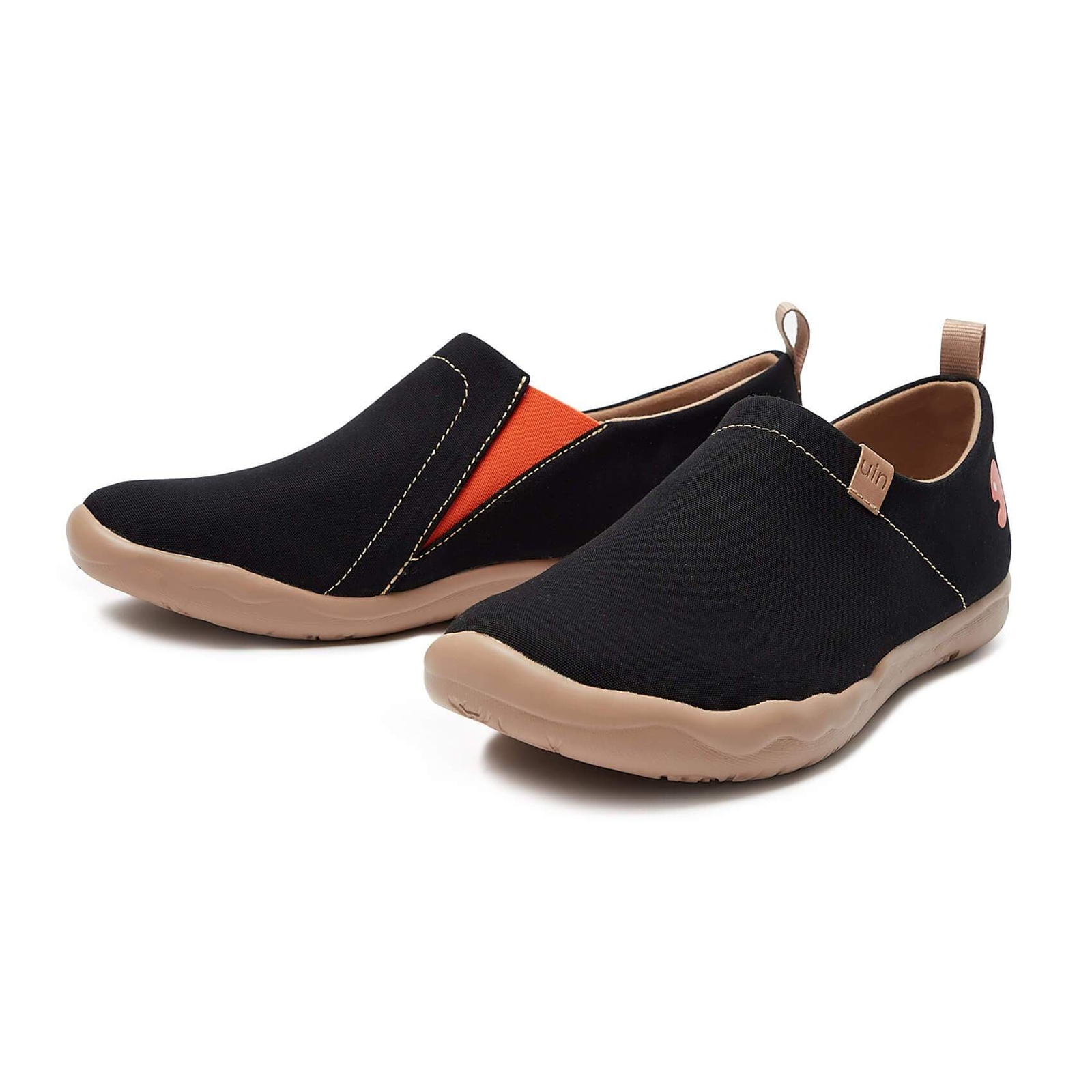 Women Size 5-12 UIN Slip On Shoes Canvas Comfortable Loafers “Toledo Black”