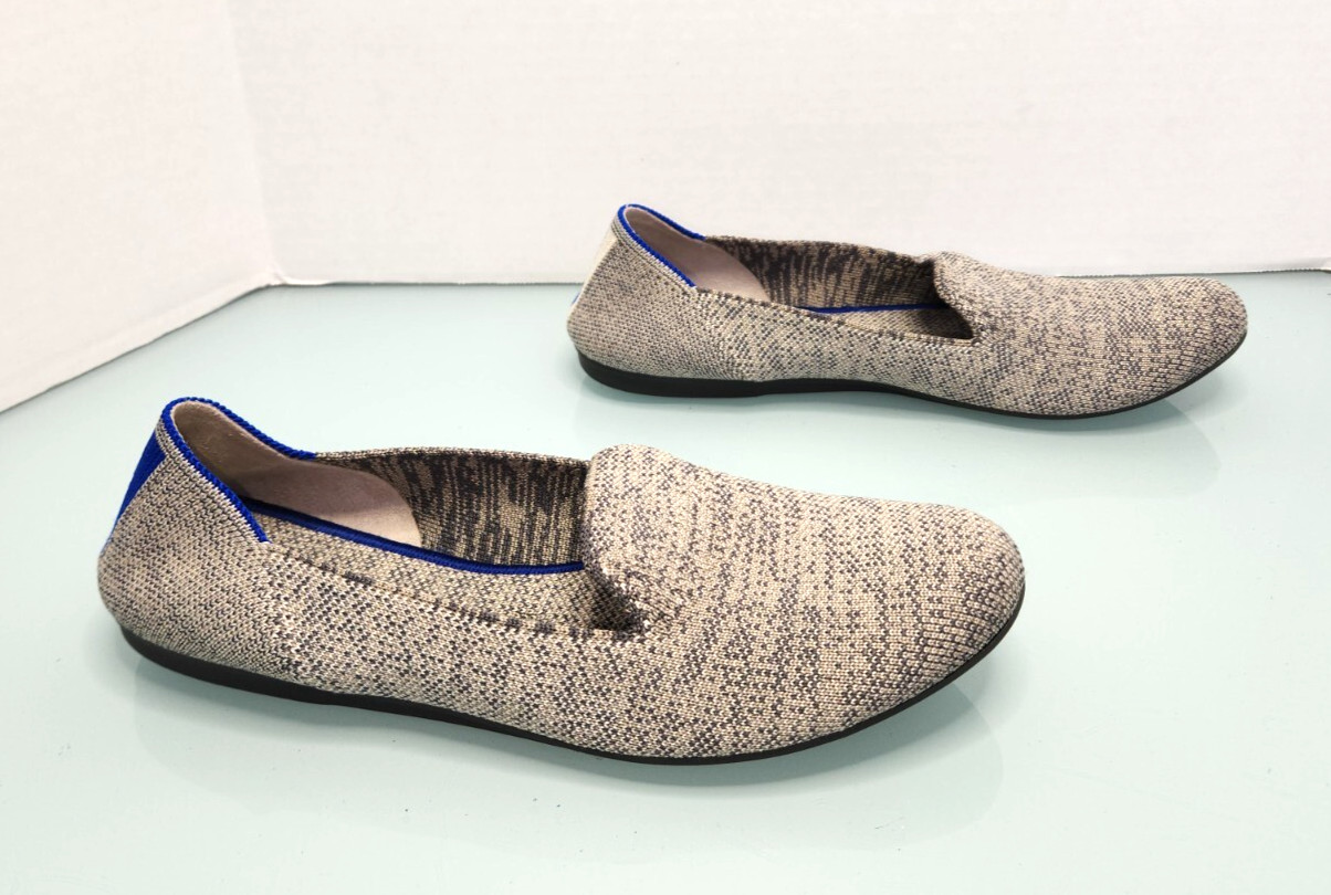Rothy’s almond toe gray loafer comfort casual shoes Sz 9